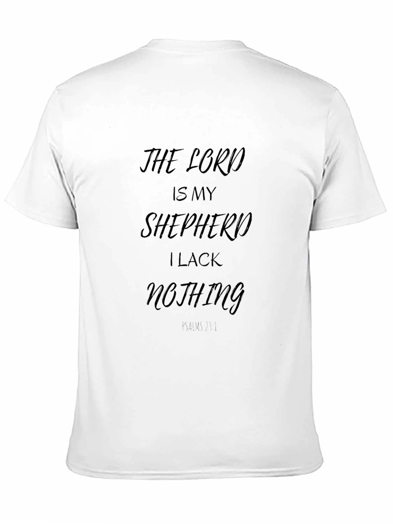 The Lord is My Shepherd Black T-Shirt