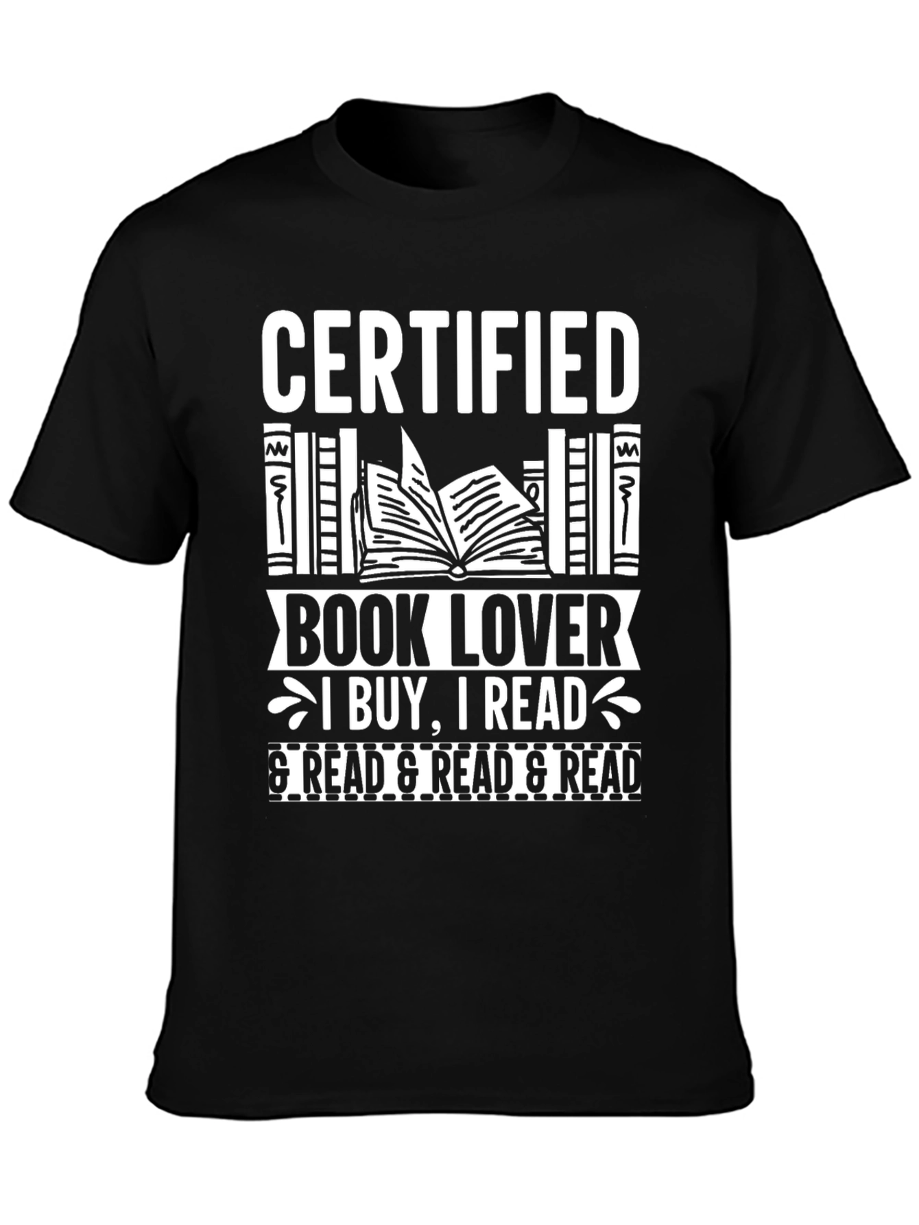 Certified Book Lover T-Shirt - Read Read Read!