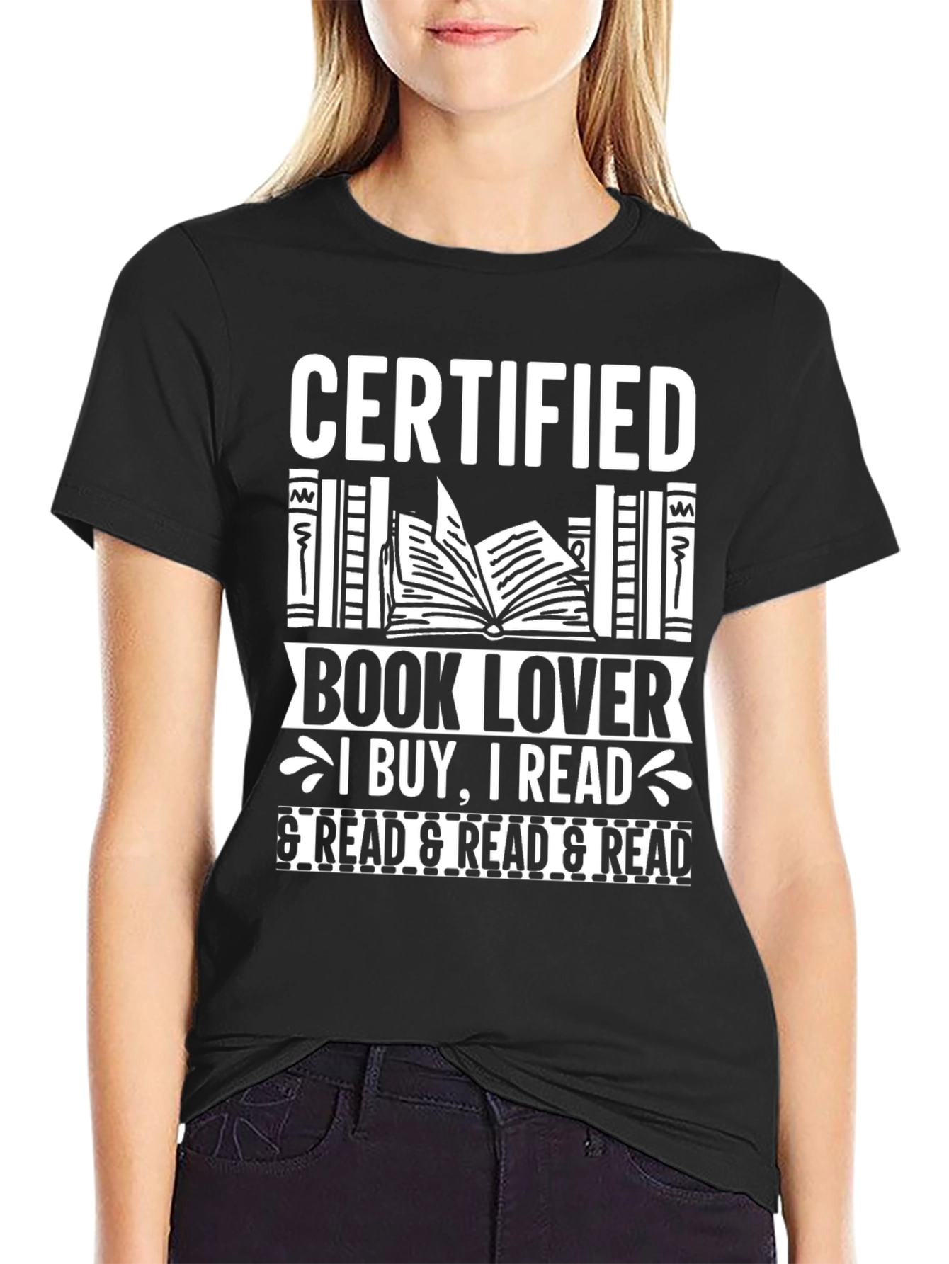 Certified Book Lover T-Shirt - Read Read Read!
