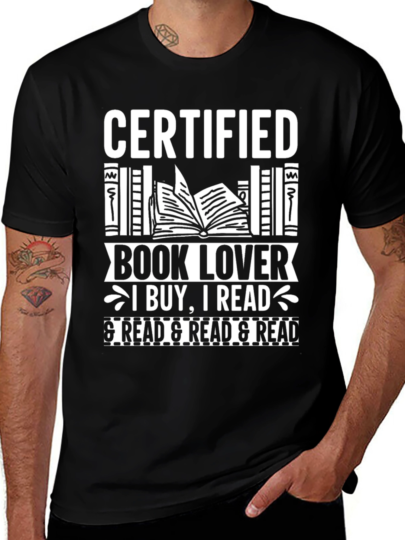 Certified Book Lover T-Shirt - Read Read Read!