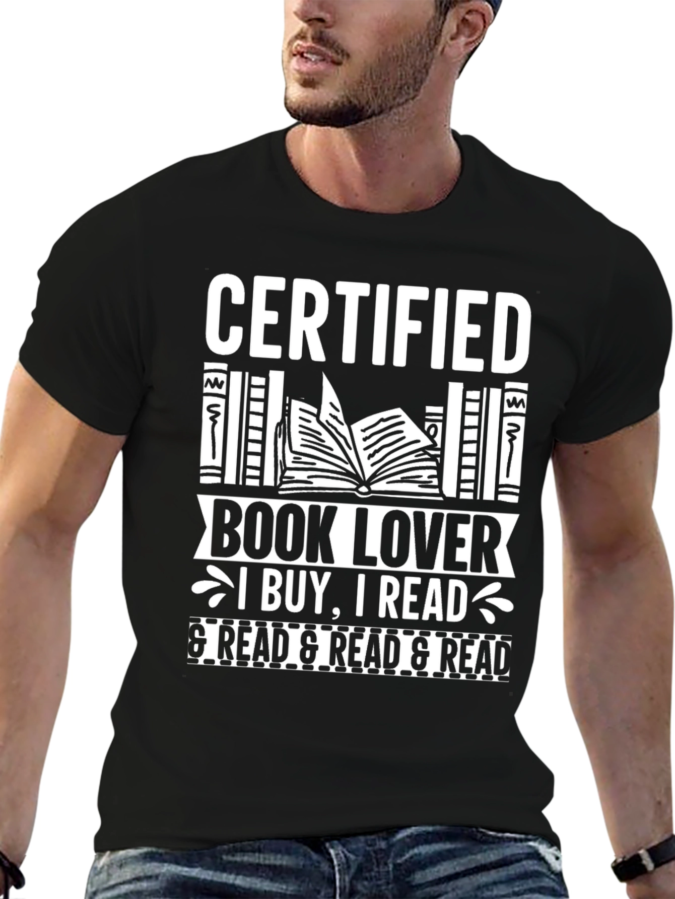 Certified Book Lover T-Shirt - Read Read Read!