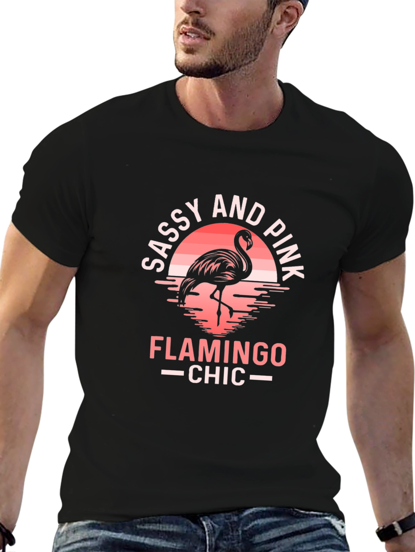 Sassy & Pink Flamingo Graphic Tee