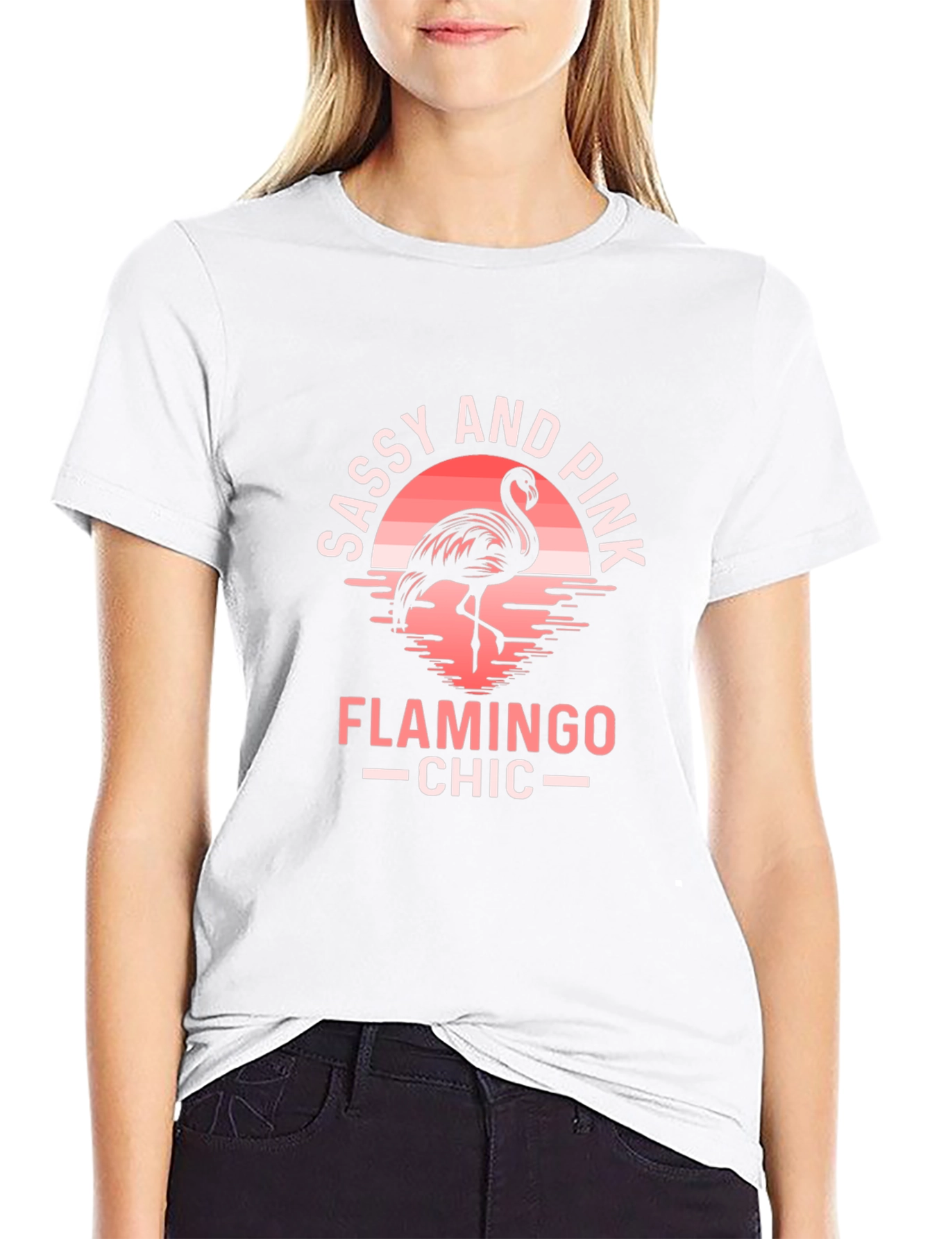 Sassy & Pink Flamingo Graphic Tee