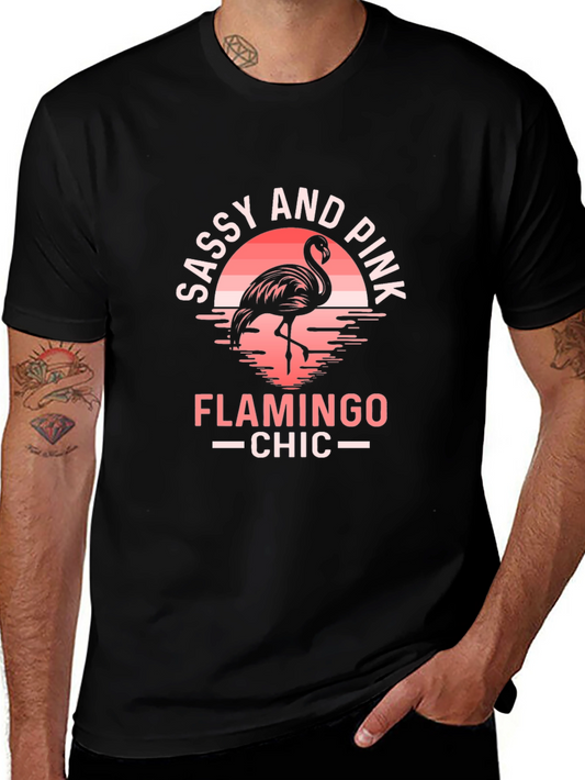 Sassy & Pink Flamingo Graphic Tee