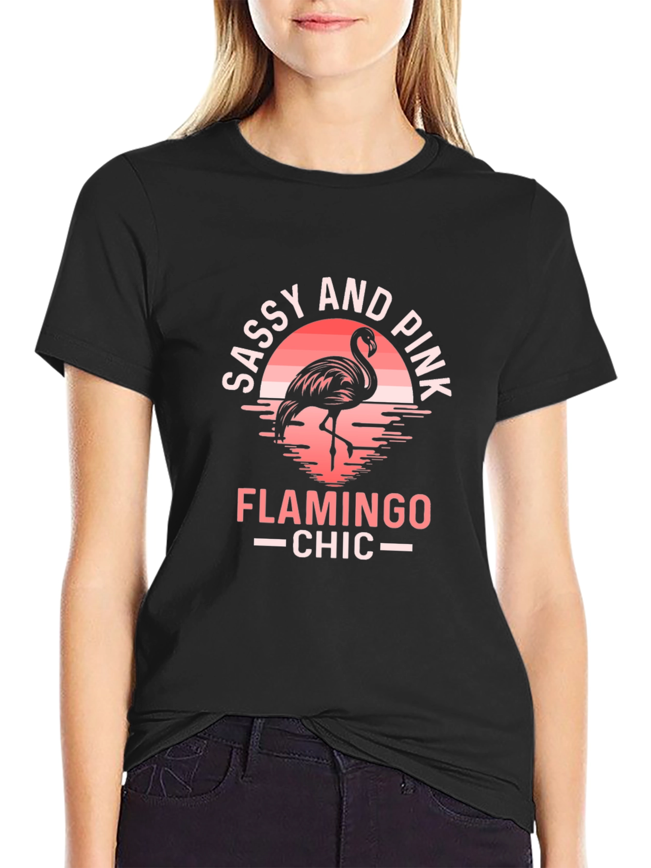 Sassy & Pink Flamingo Graphic Tee
