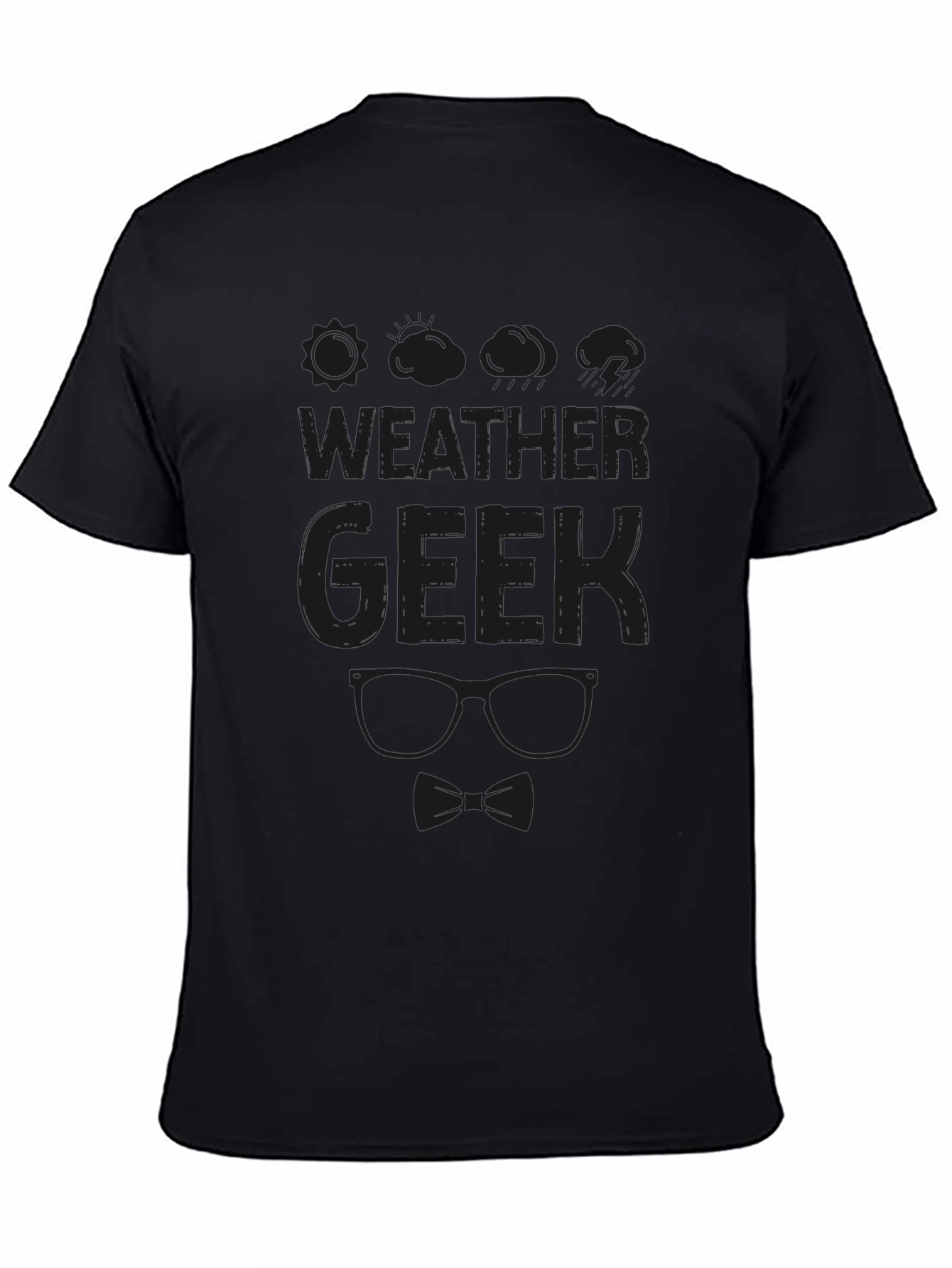 Weather Geek Black T-Shirt