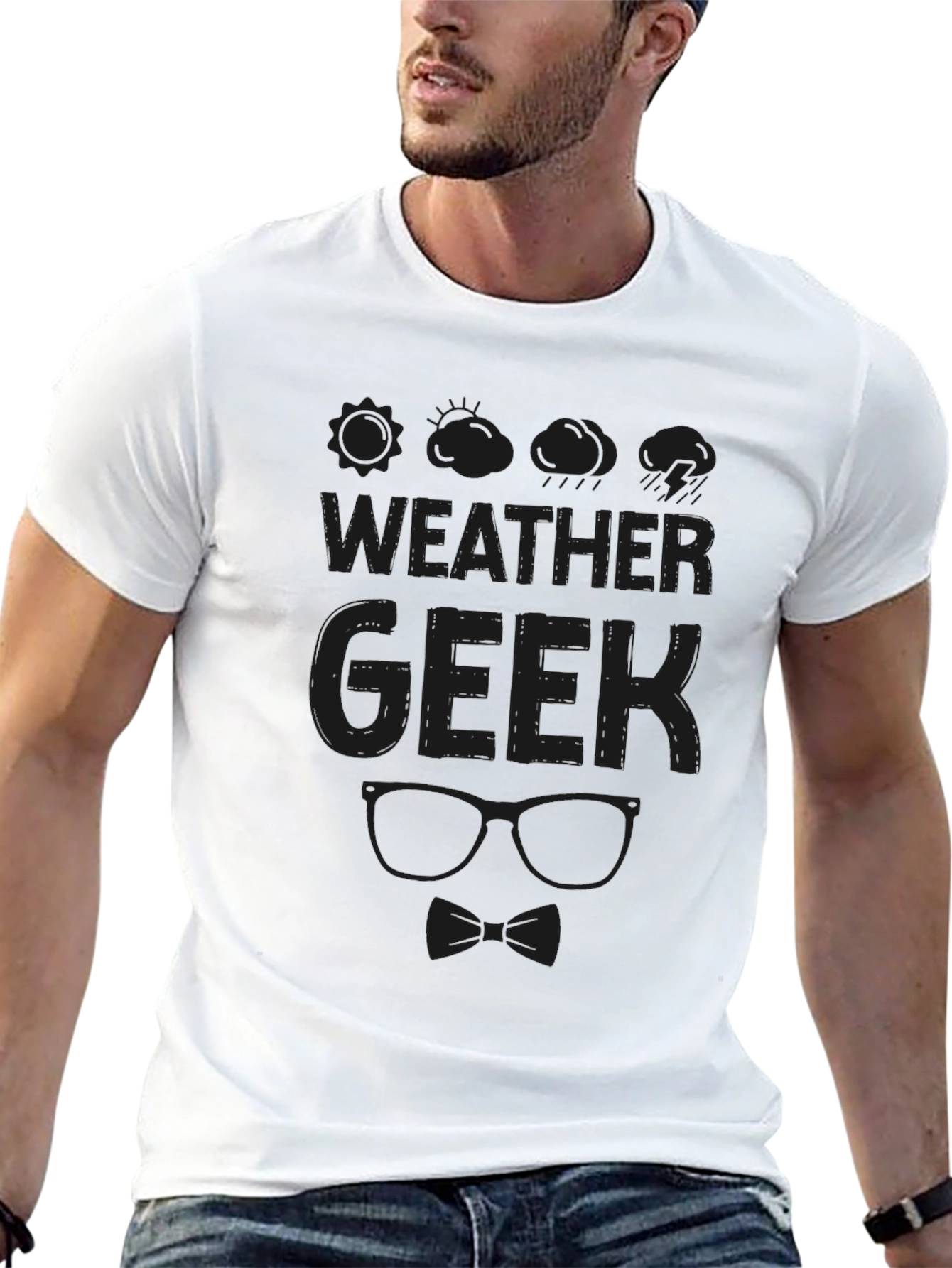 Weather Geek Black T-Shirt
