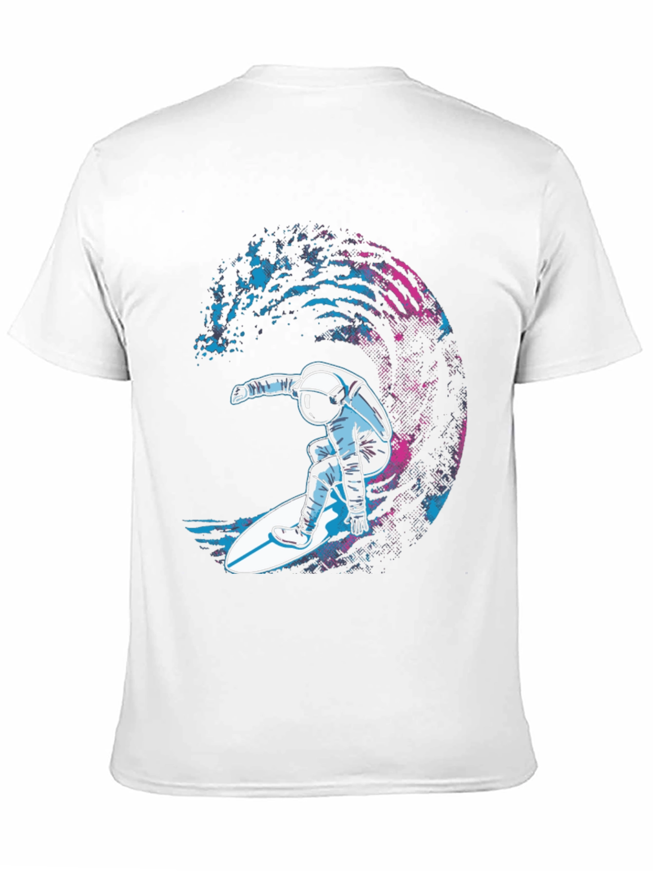 Astronaut Surfer Black T-Shirt