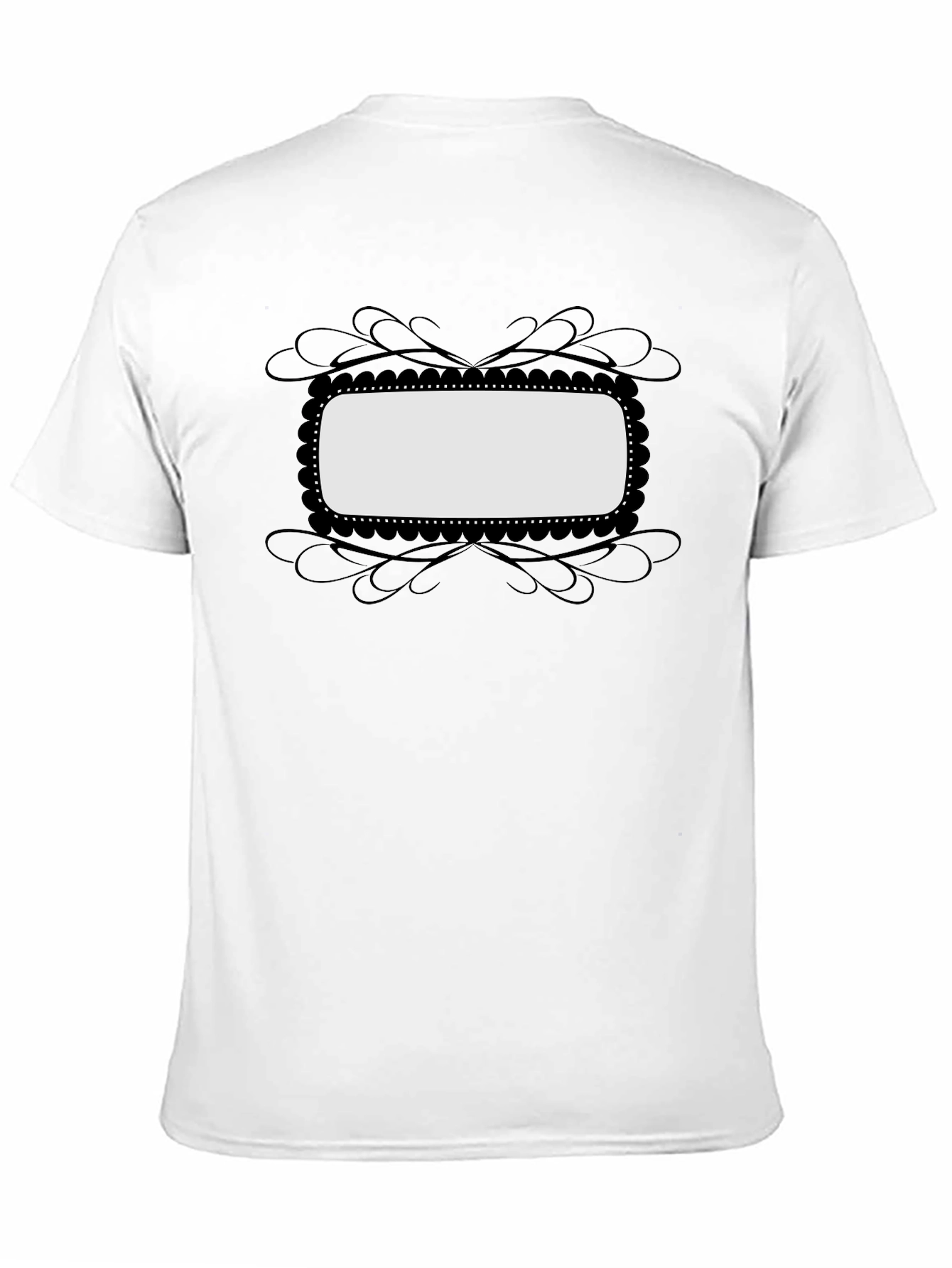 Blank Frame Graphic Tee - Black Casual Shirt