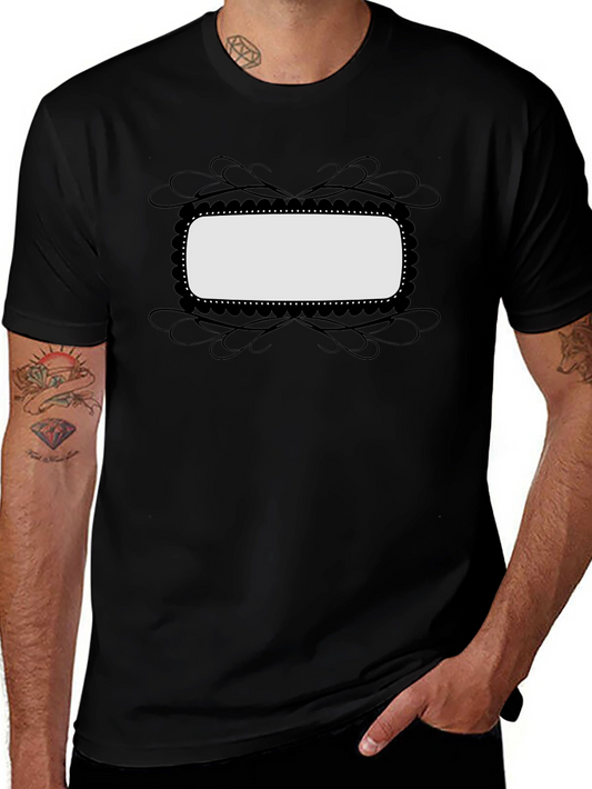 Blank Frame Graphic Tee - Black Casual Shirt