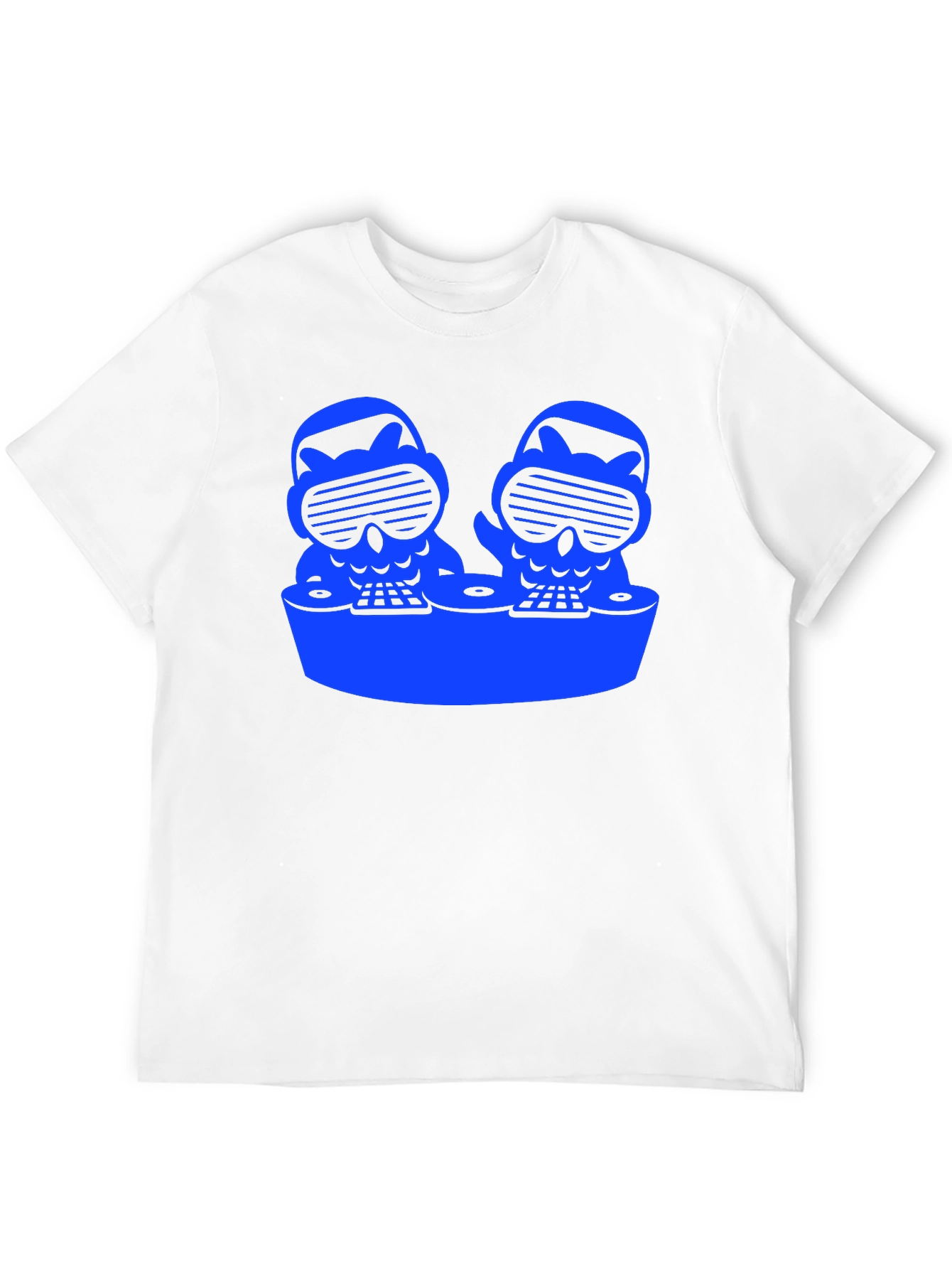 DJ Owls Graphic Tee - Cool Black T-Shirt