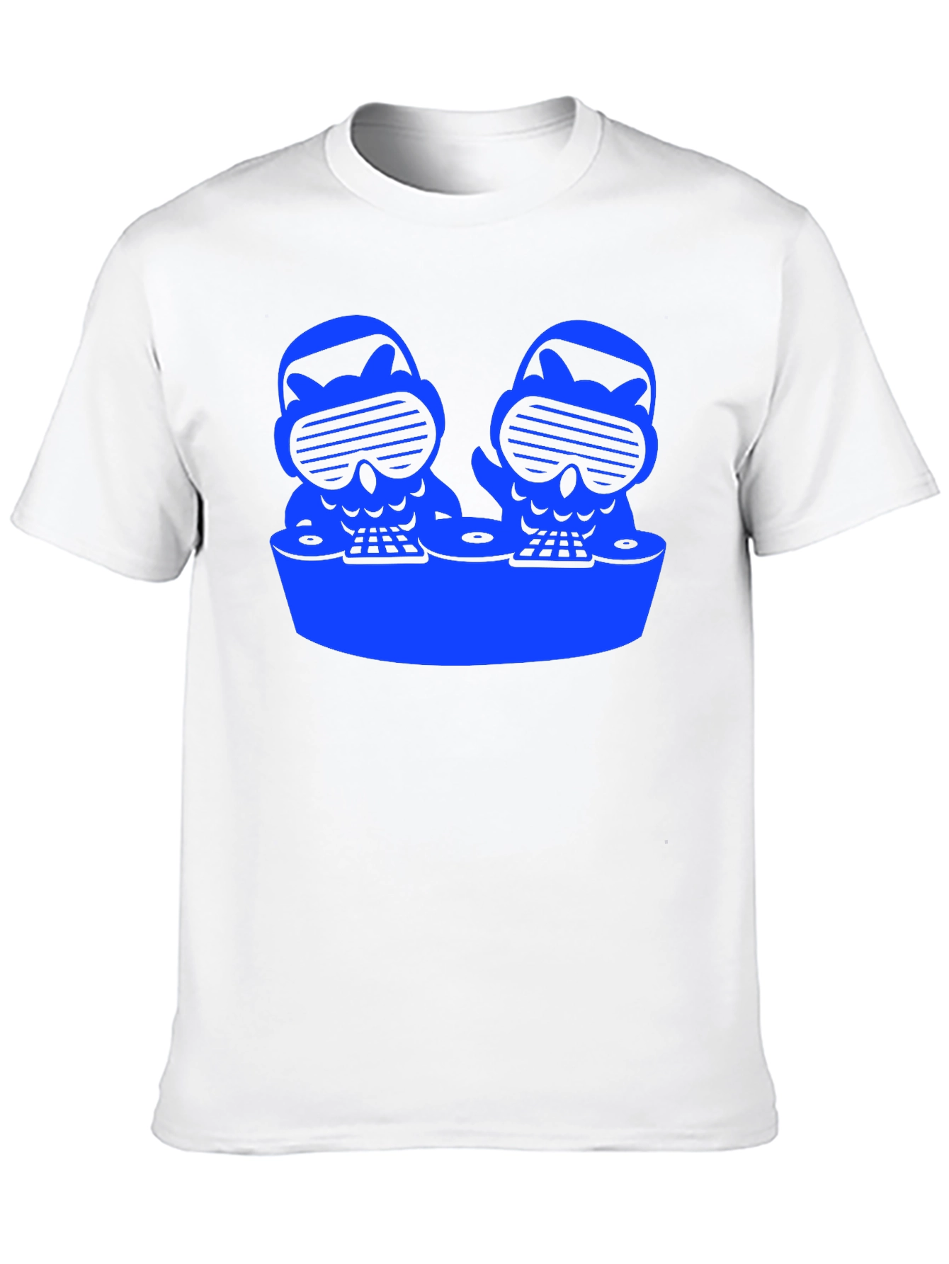 DJ Owls Graphic Tee - Cool Black T-Shirt