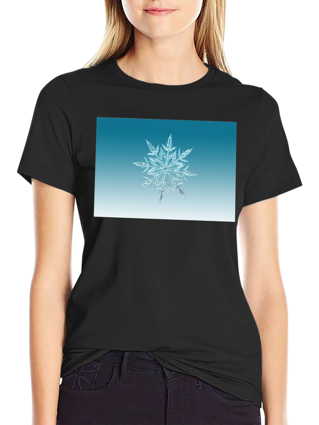 Snowflake Graphic Tee - Winter Holiday Style