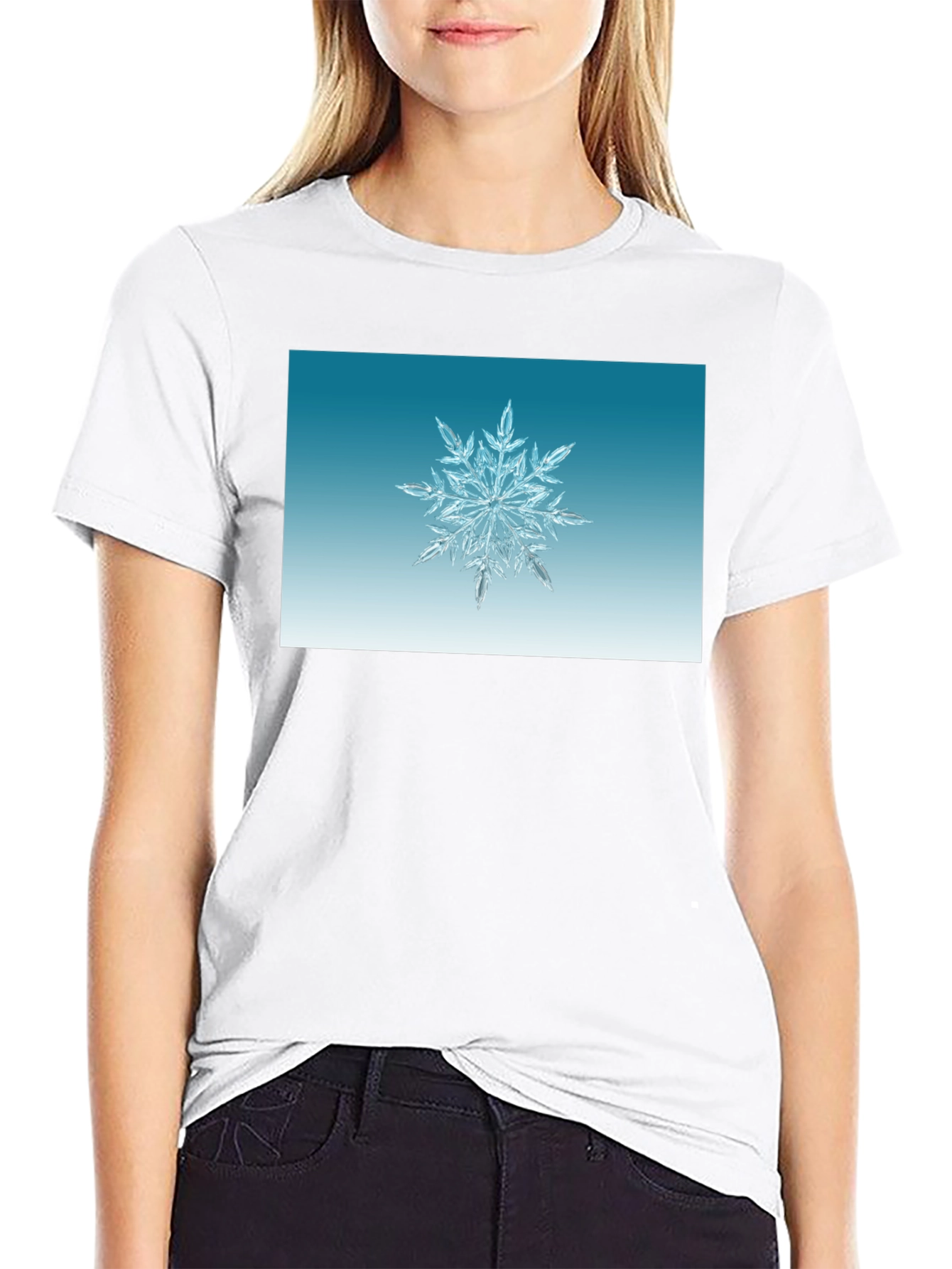 Snowflake Graphic Tee - Winter Holiday Style