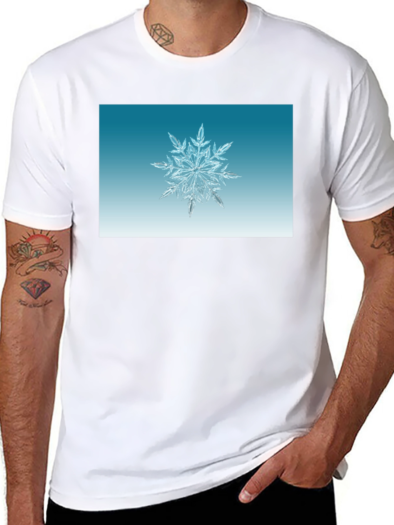Snowflake Graphic Tee - Winter Holiday Style