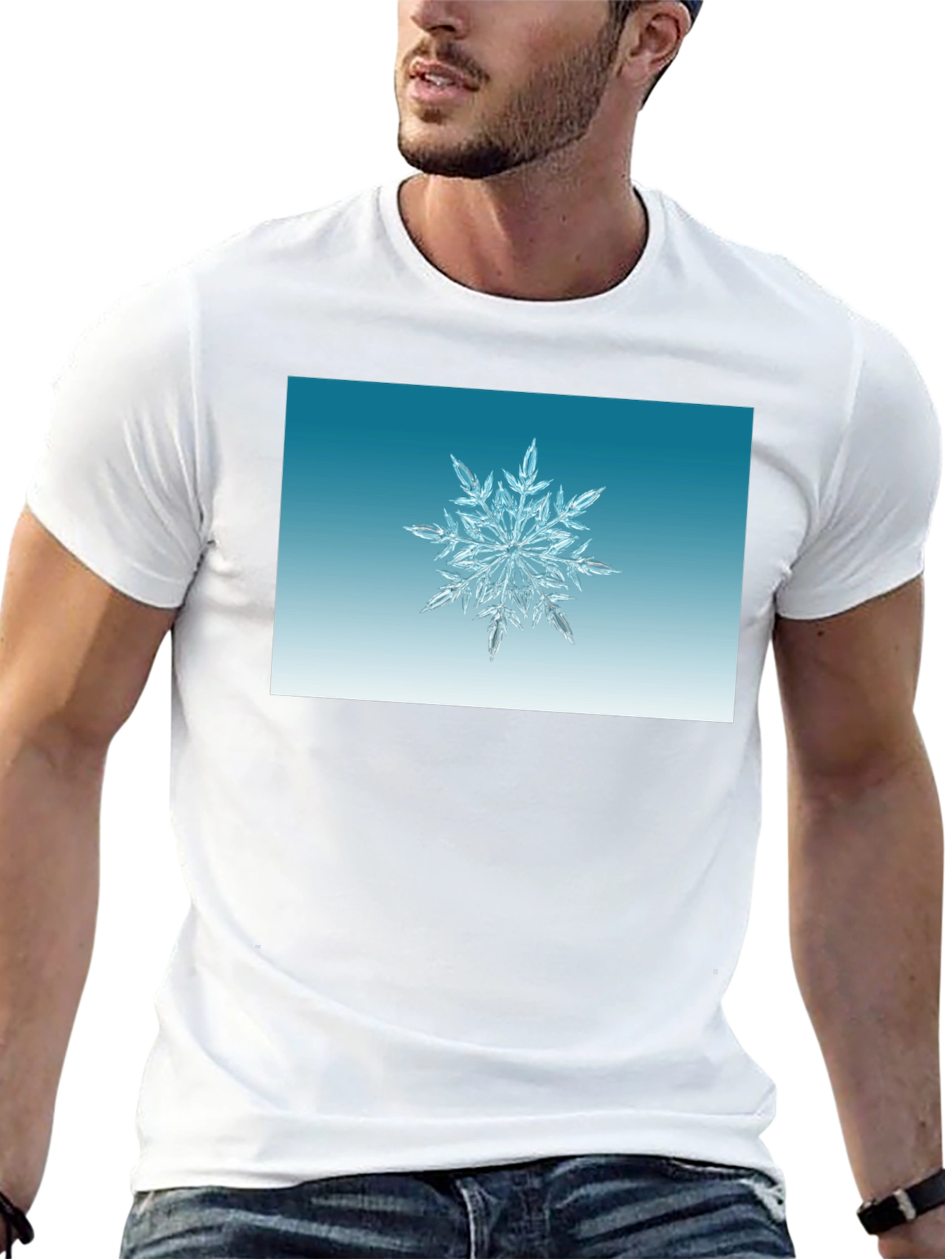 Snowflake Graphic Tee - Winter Holiday Style