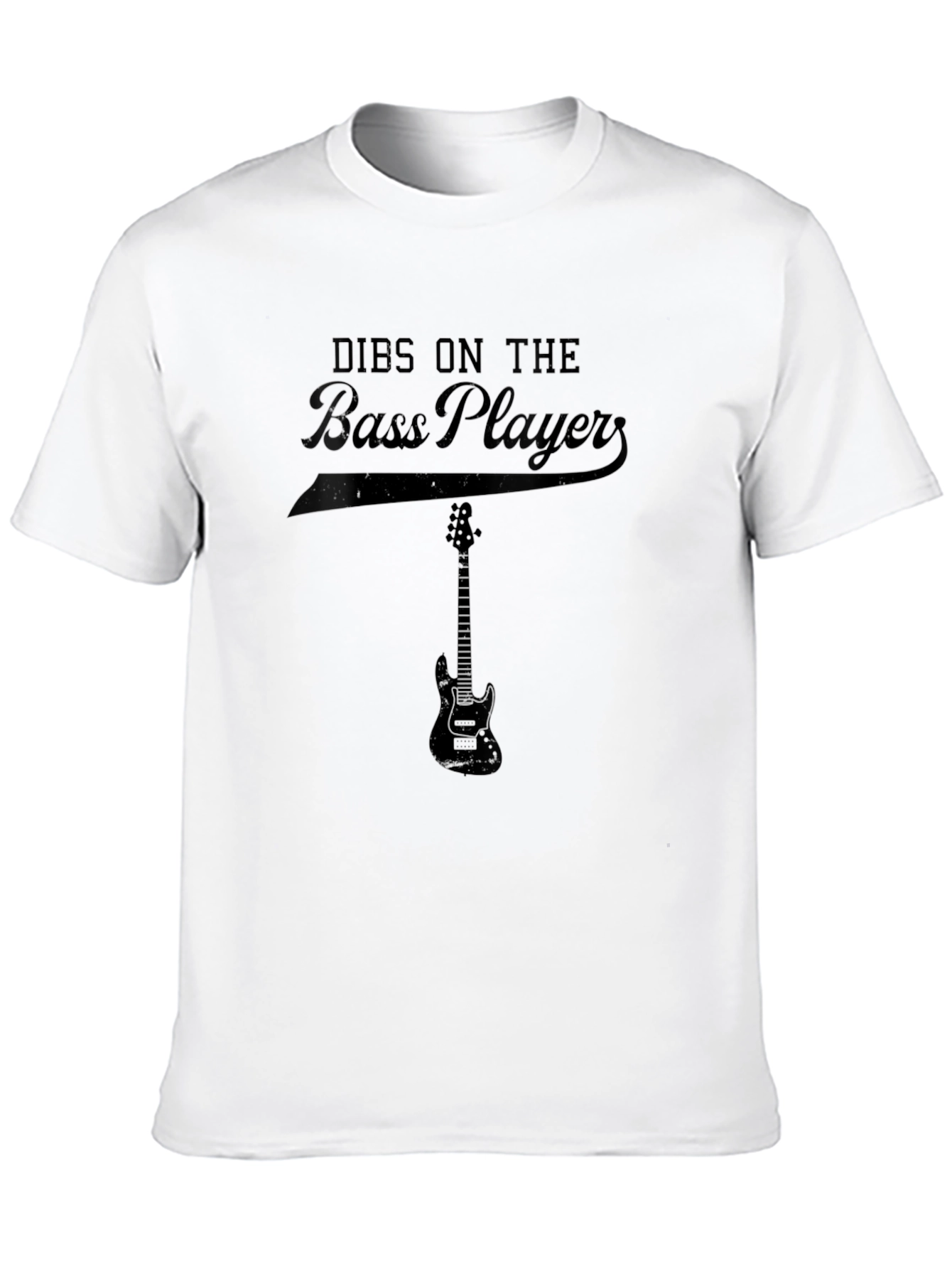 Dibs on the Bass Player Black T-Shirt