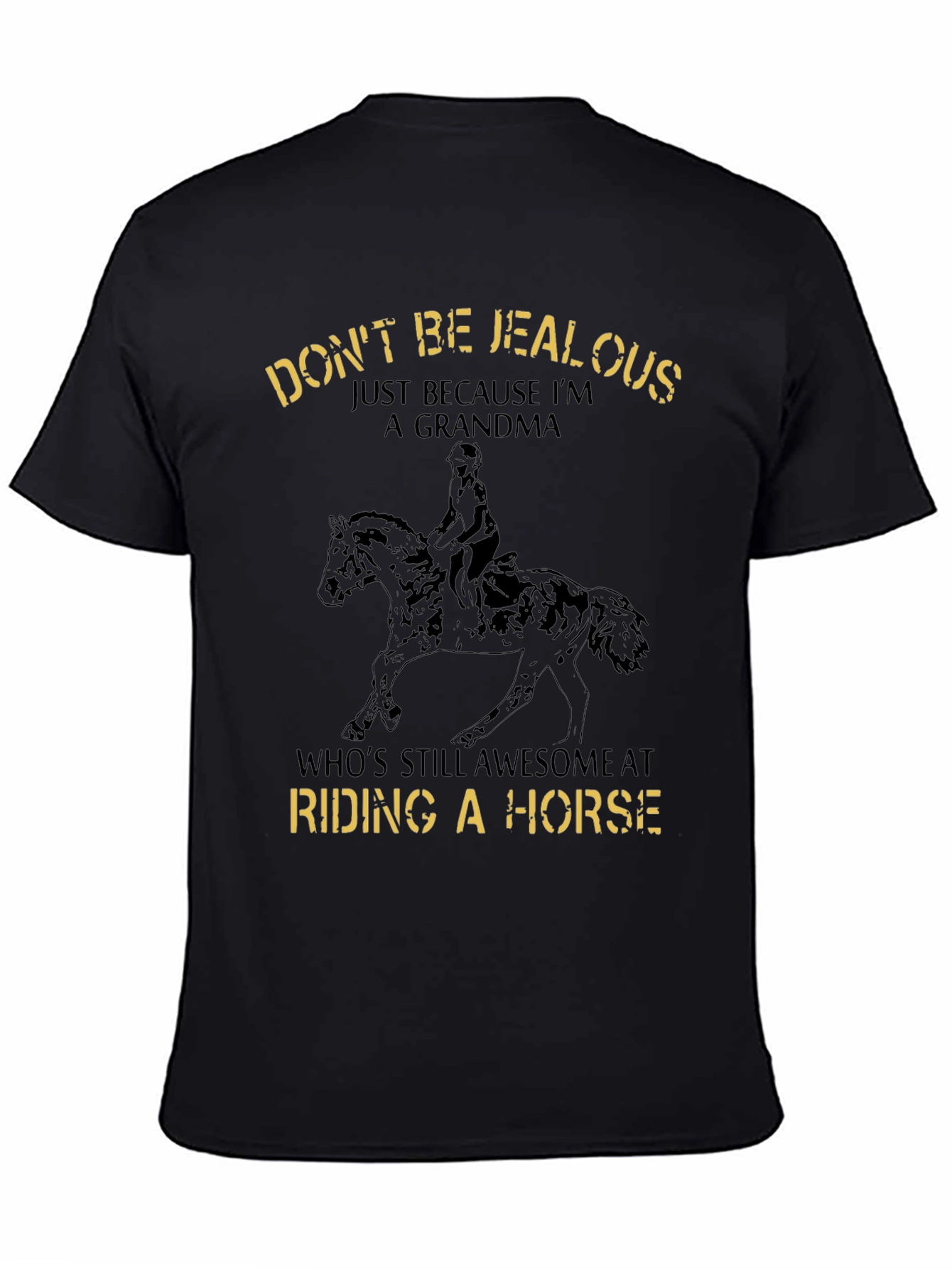 Awesome Grandma Riding Horse T-Shirt