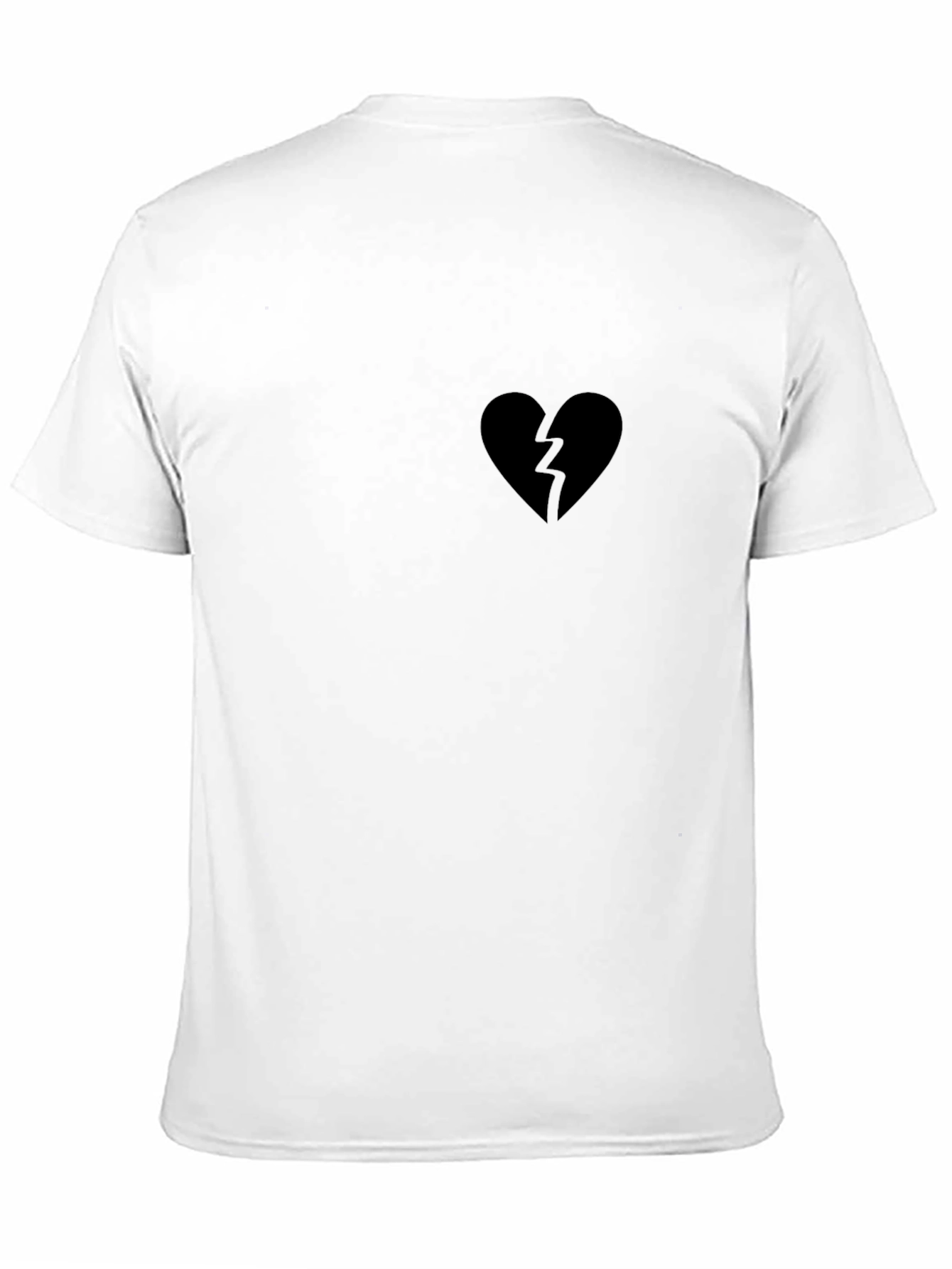 Broken Heart Graphic Tee - Black Casual Shirt