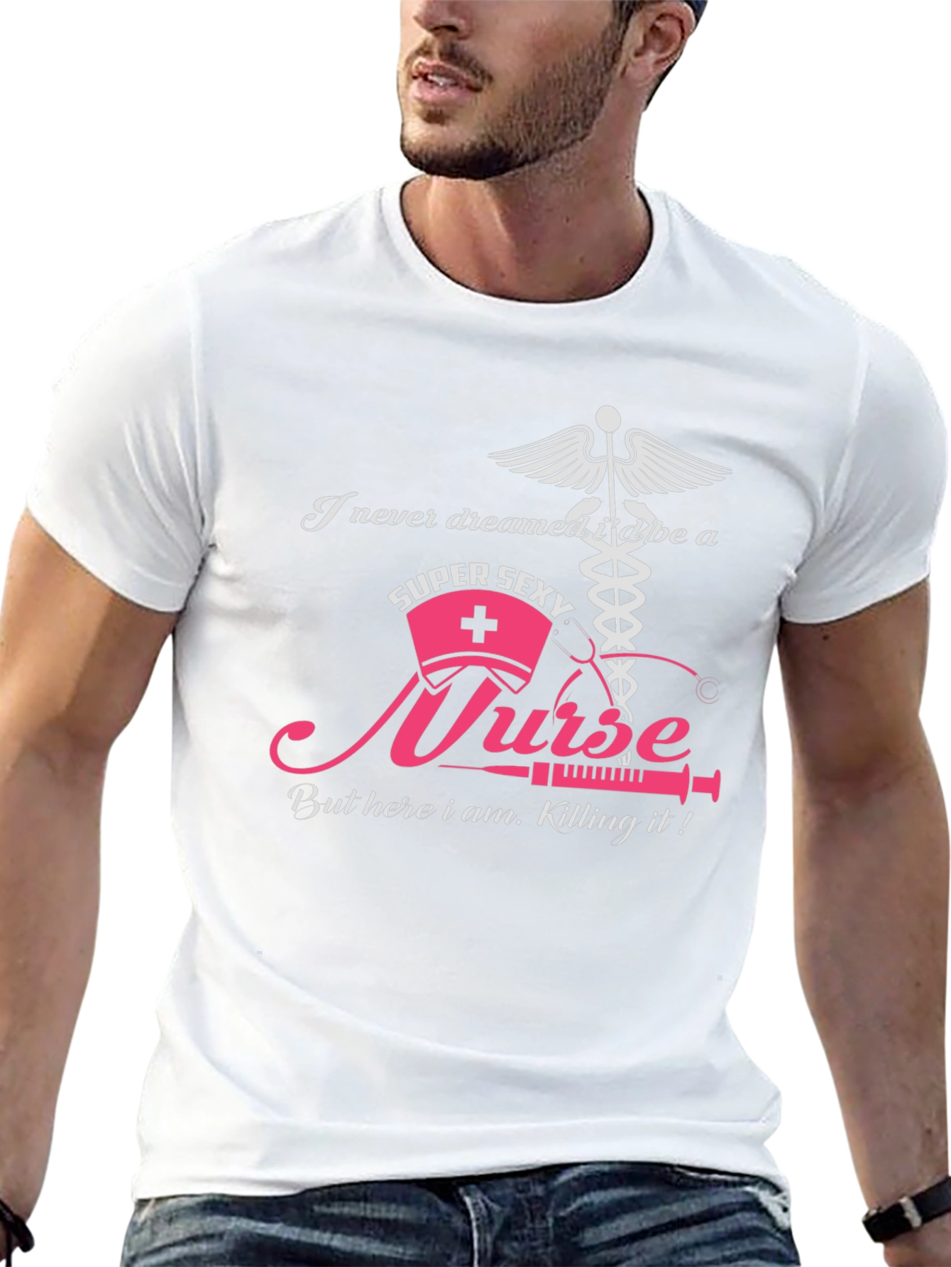 Super Sexy Nurse Graphic Tee - Black