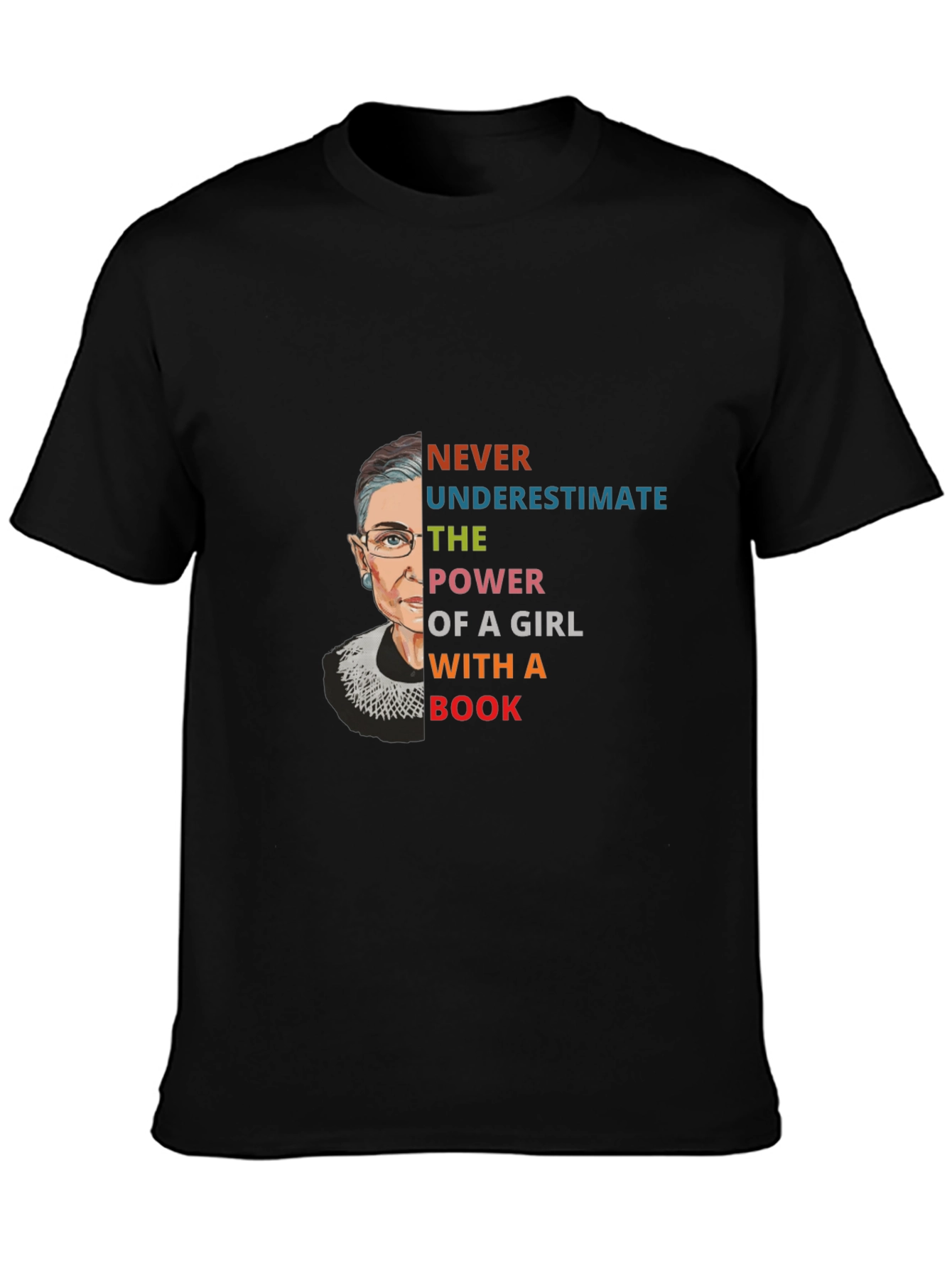 RBG Power of a Girl with a Book T-Shirt