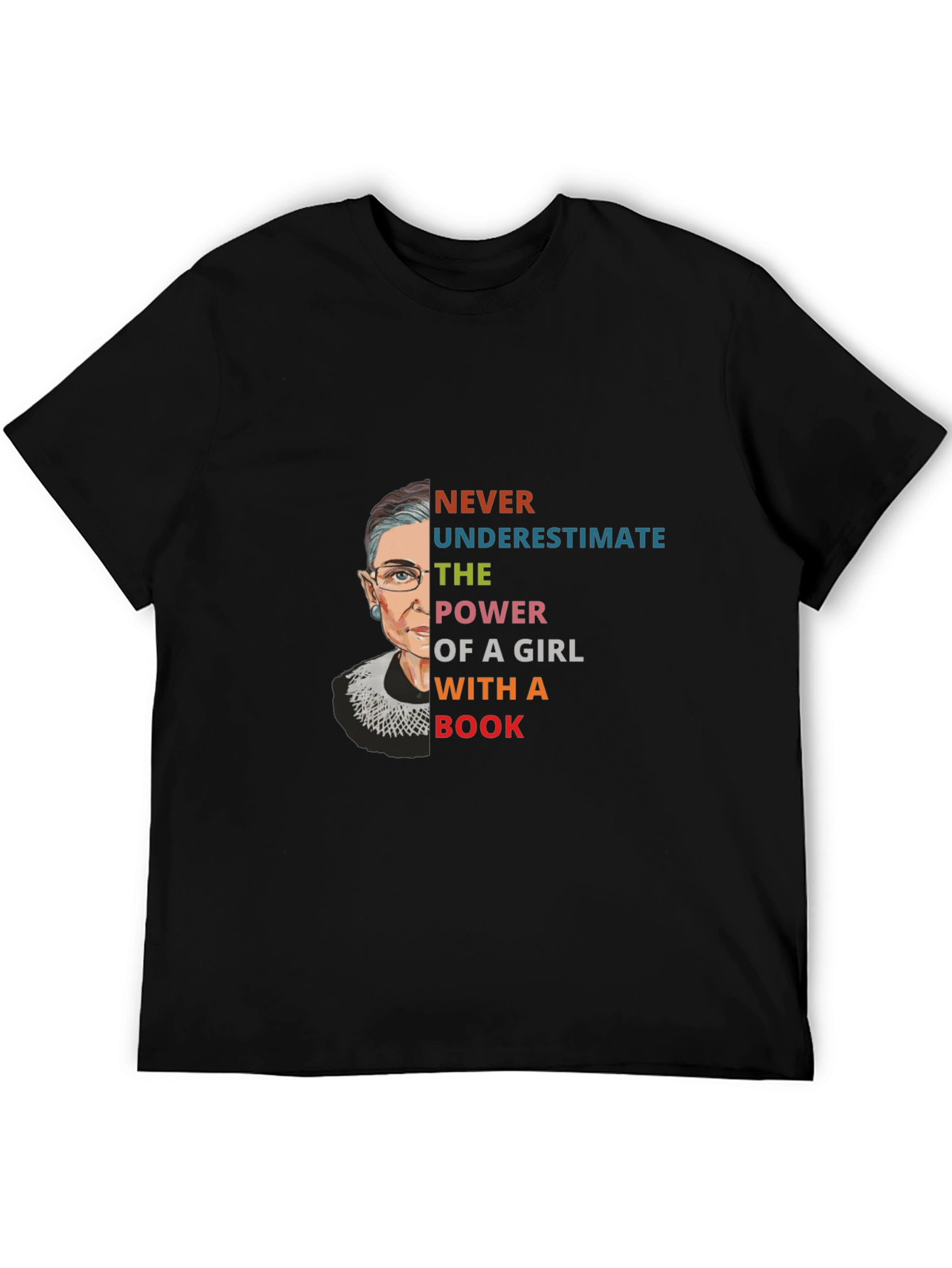 RBG Power of a Girl with a Book T-Shirt