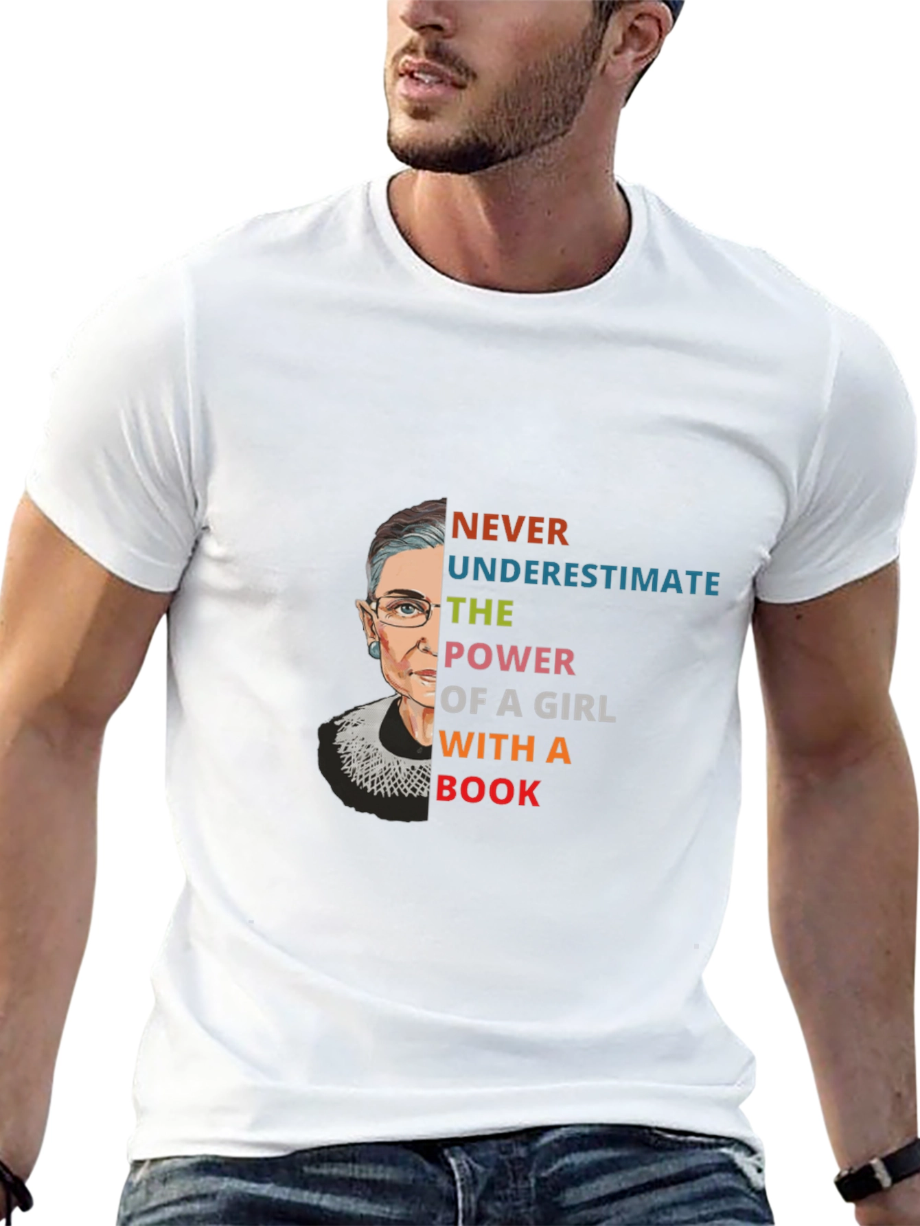 RBG Power of a Girl with a Book T-Shirt