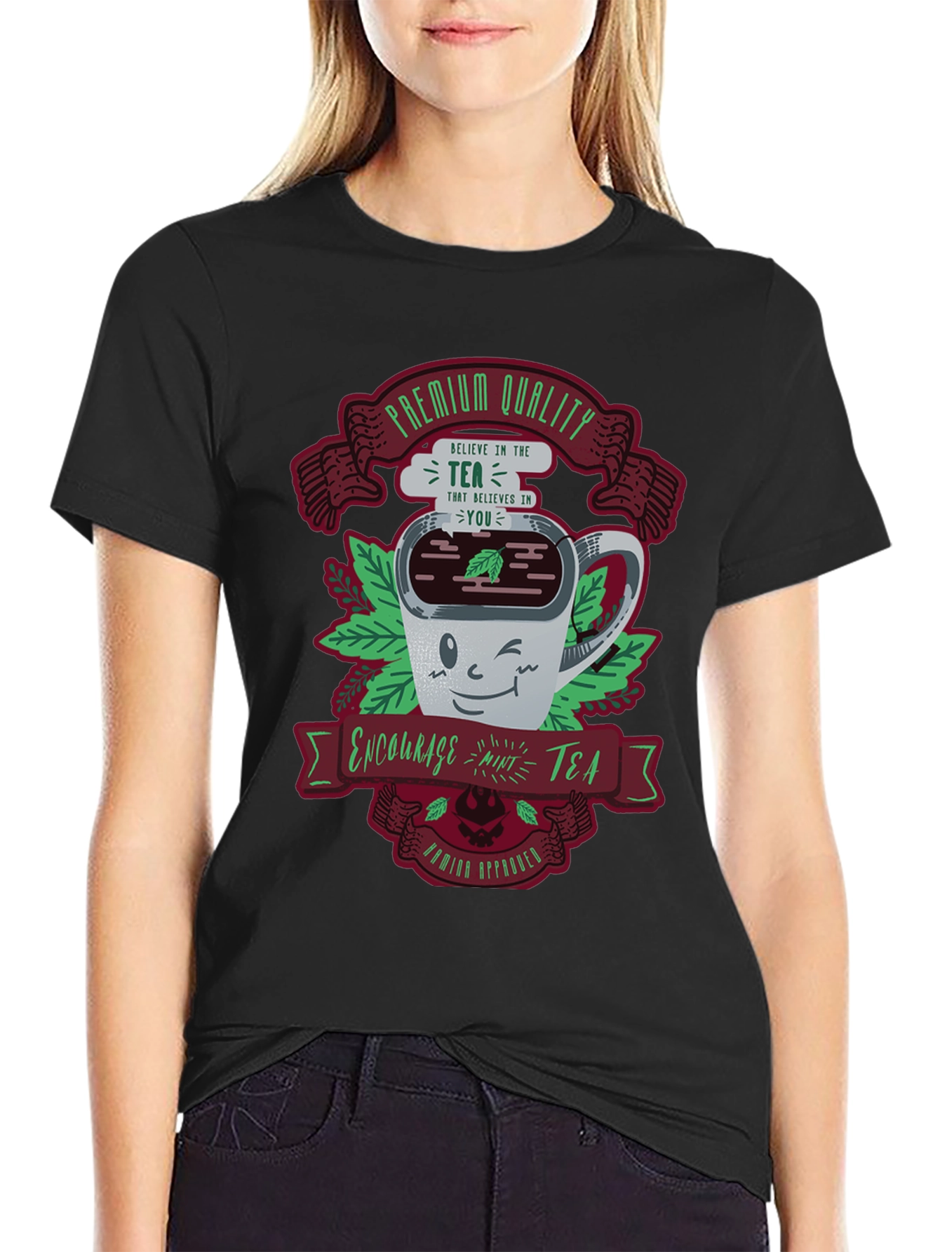 Premium Quality Mint Tea Graphic T-Shirt