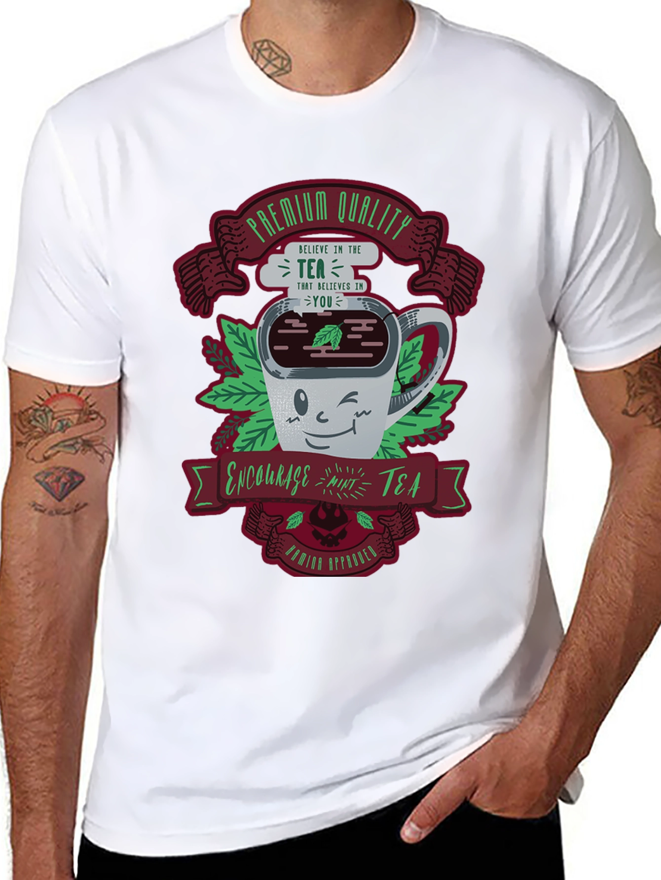 Premium Quality Mint Tea Graphic T-Shirt
