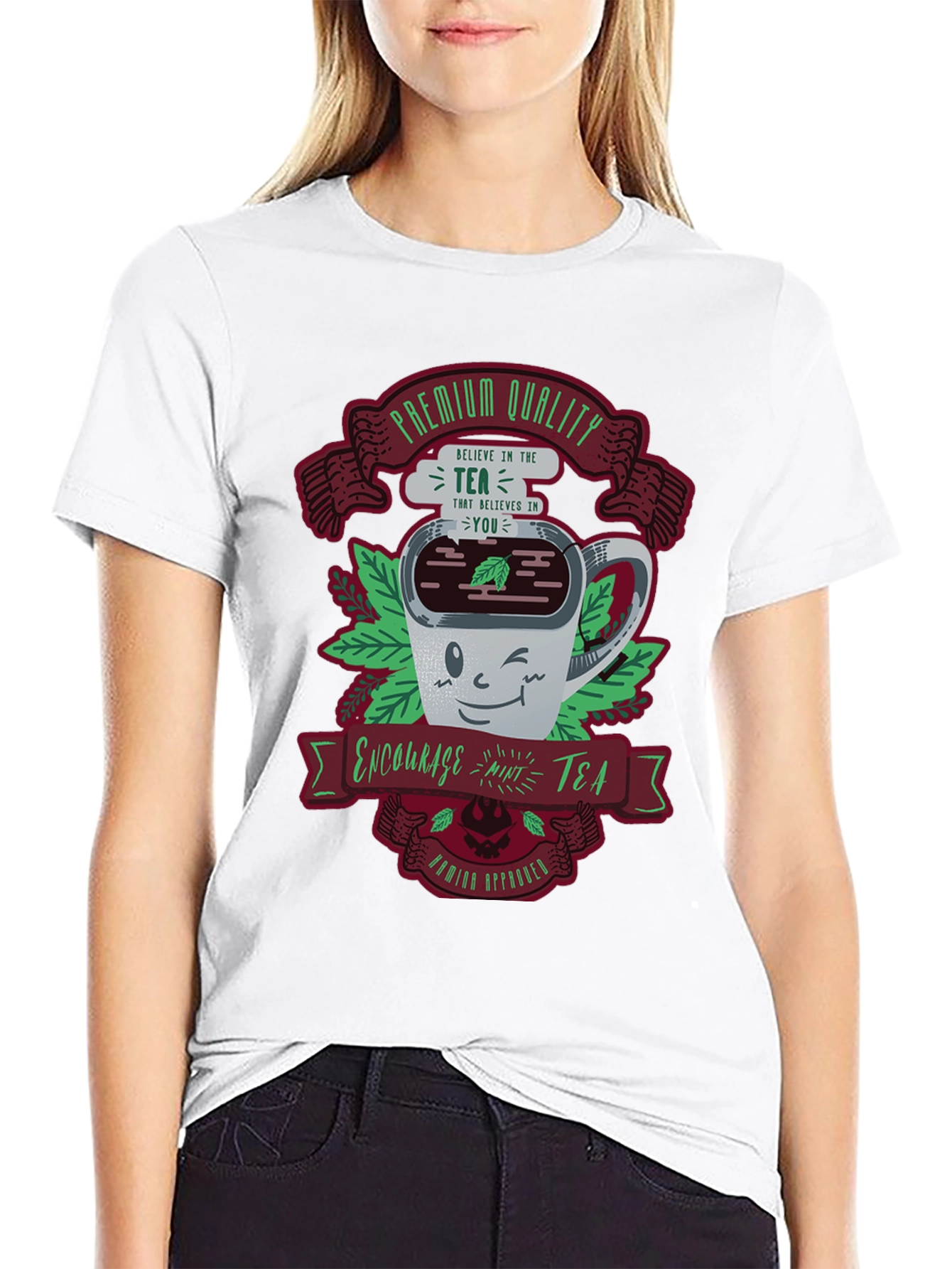 Premium Quality Mint Tea Graphic T-Shirt