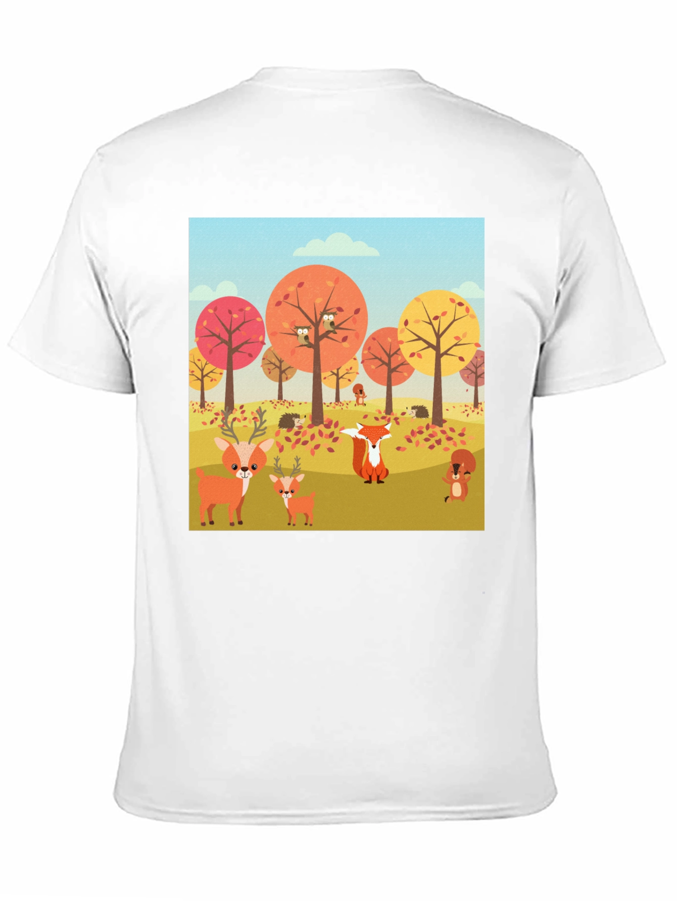 Autumn Forest Animals Graphic T-Shirt