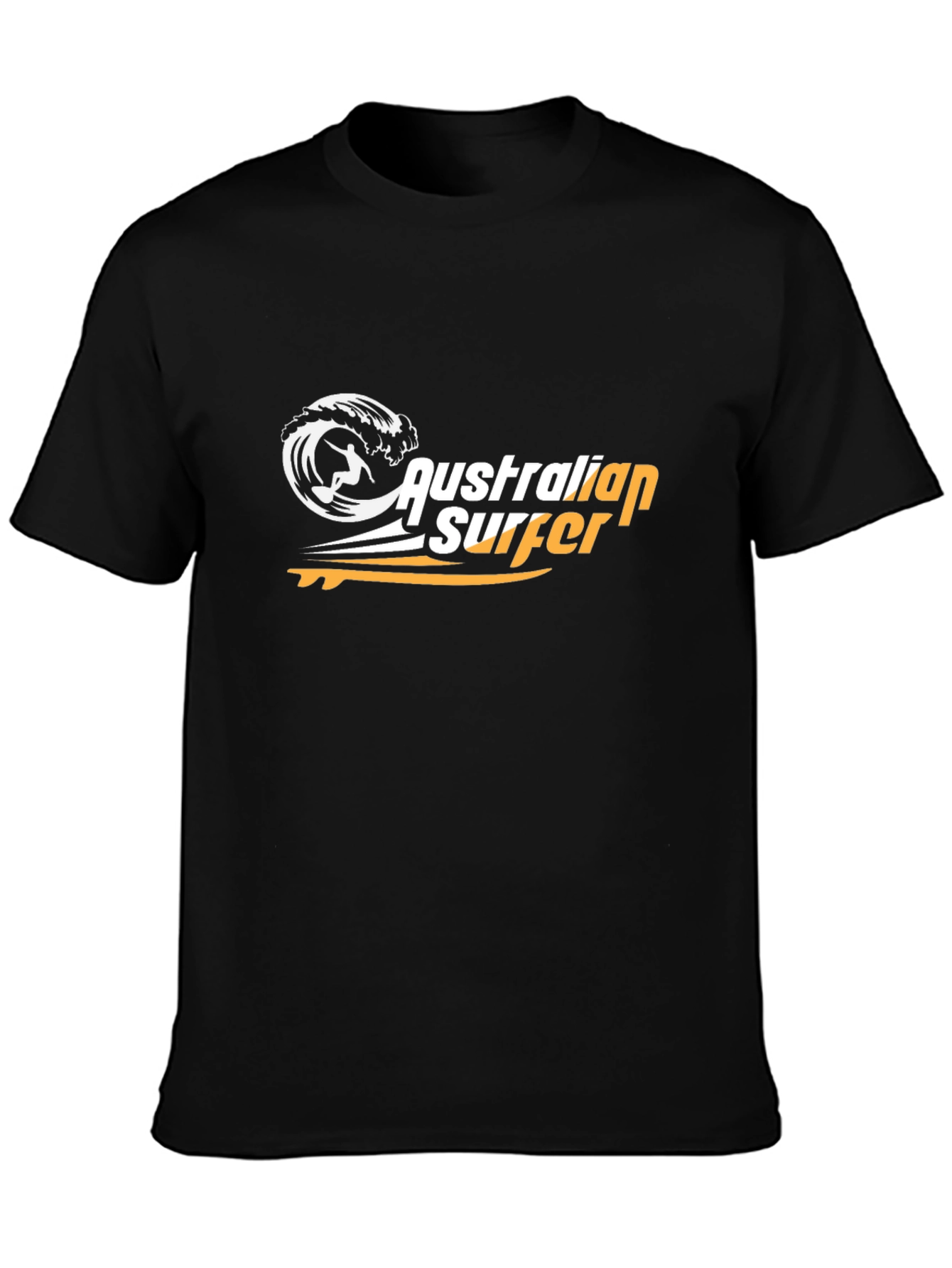 Australian Surfer Graphic Tee - Black