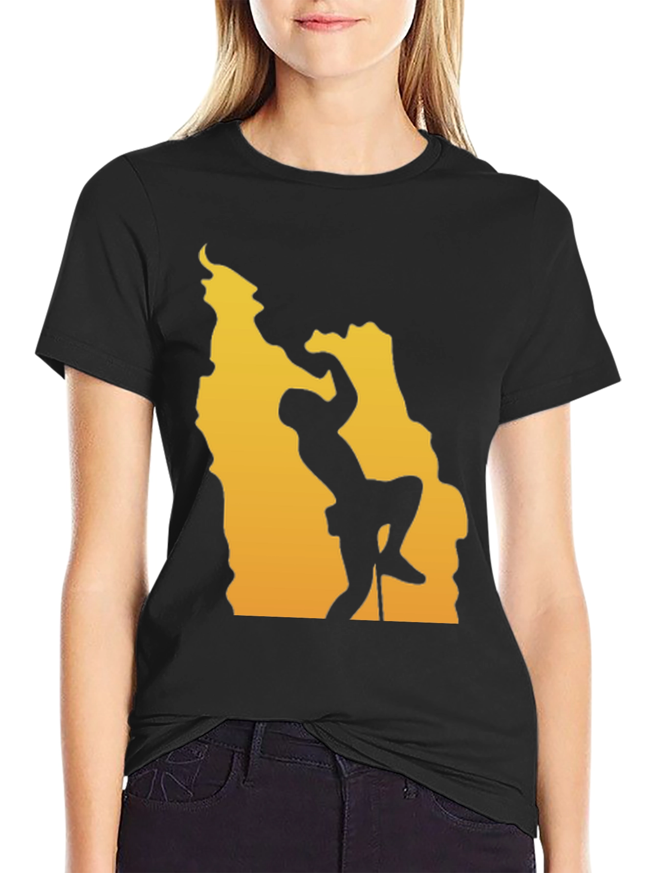 Climbing Graphic Tee - Black