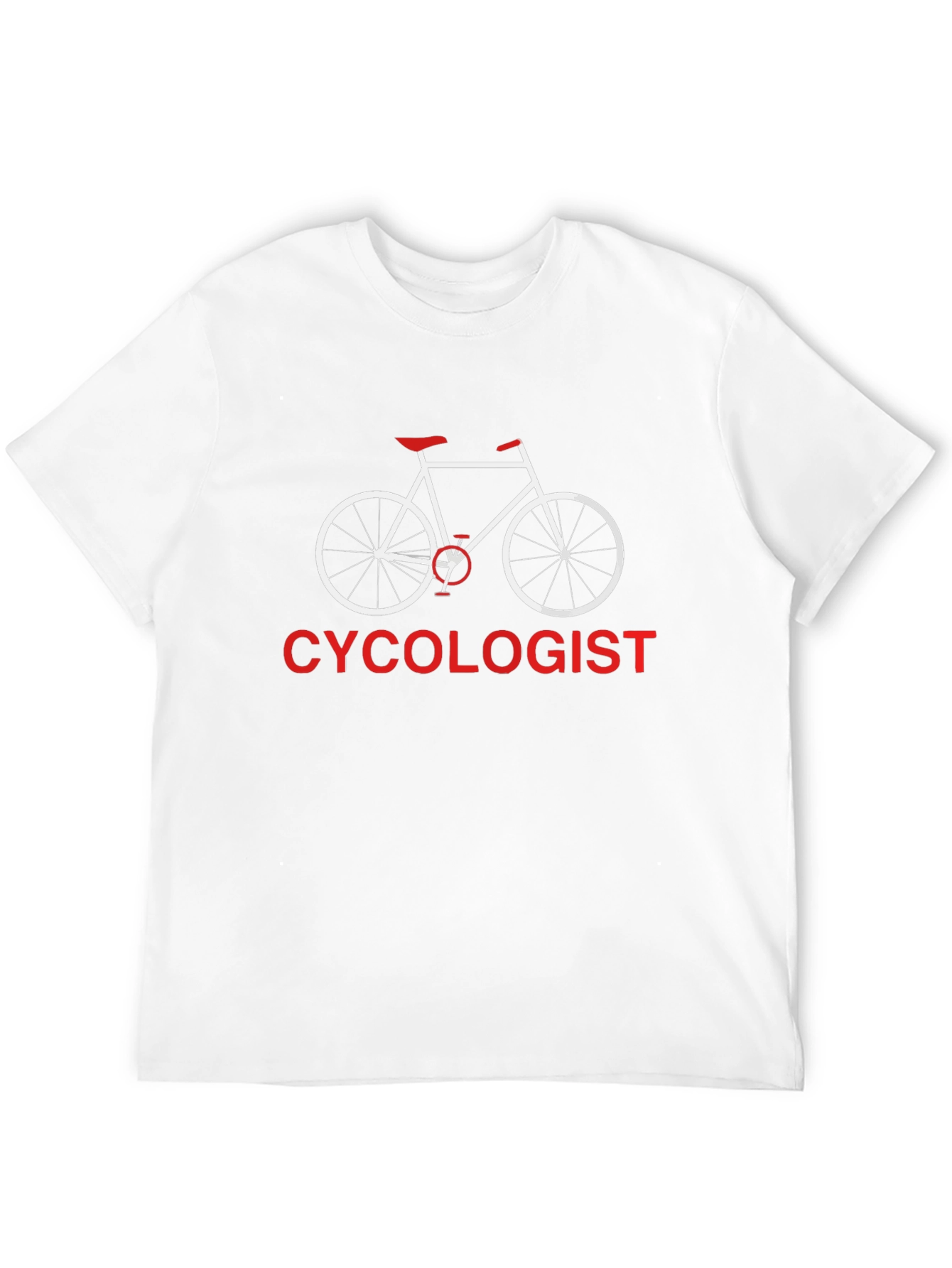 Cycololgist T-Shirt: Funny Bicycle Design Tee