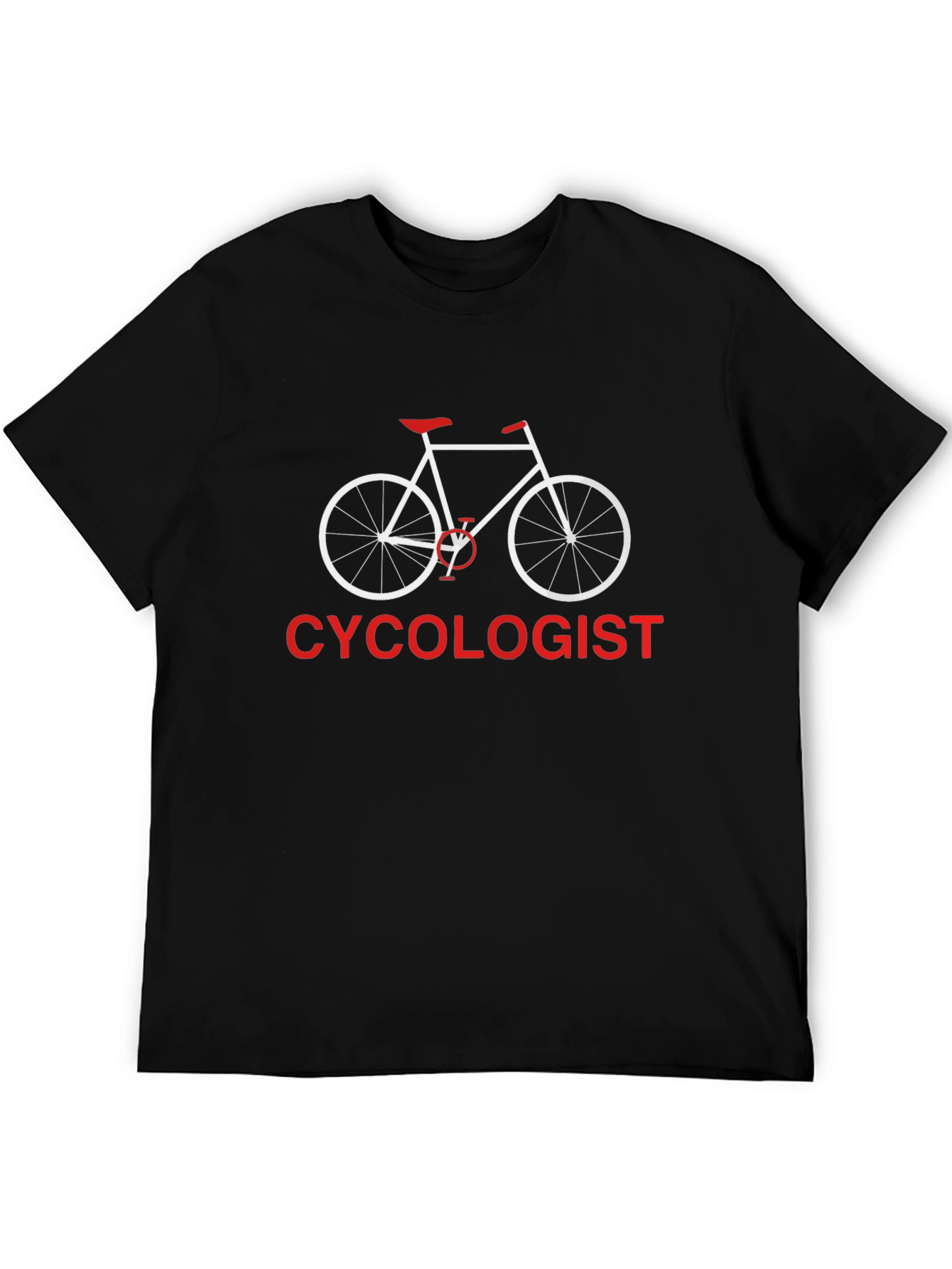 Cycololgist T-Shirt: Funny Bicycle Design Tee