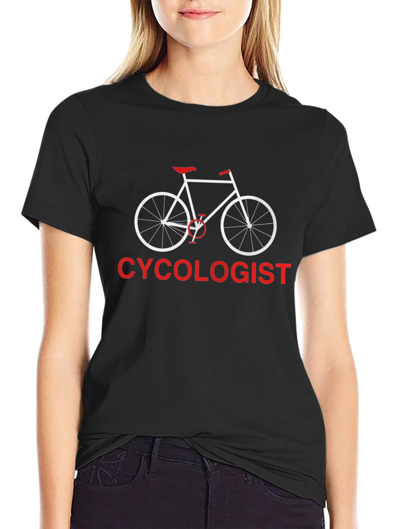 Cycololgist T-Shirt: Funny Bicycle Design Tee