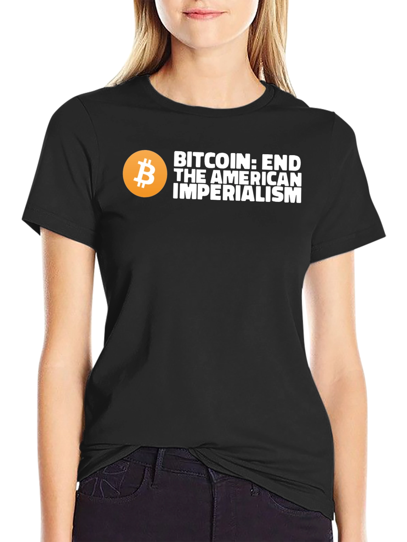 Bitcoin: End American Imperialism Graphic T-Shirt