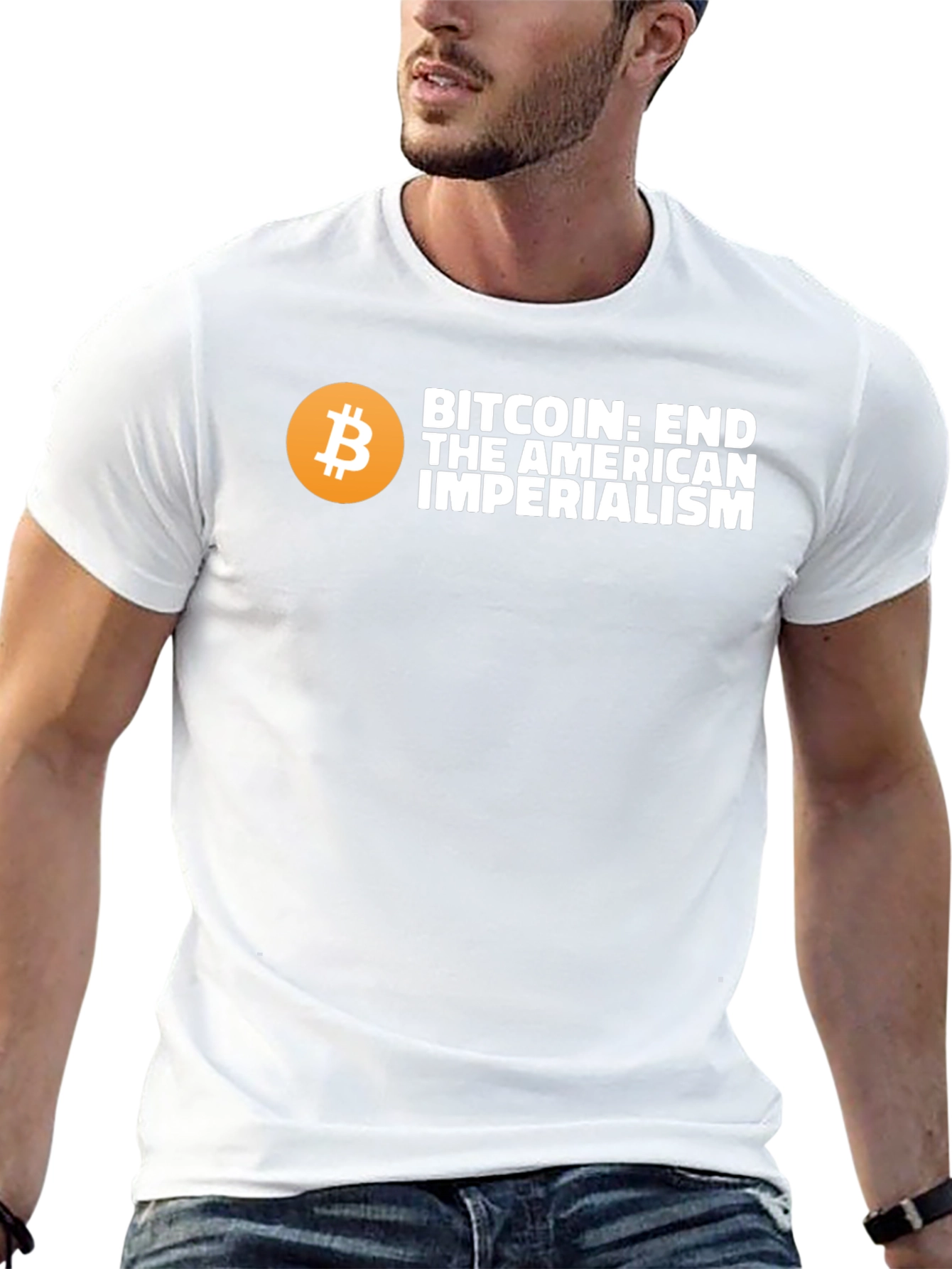 Bitcoin: End American Imperialism Graphic T-Shirt