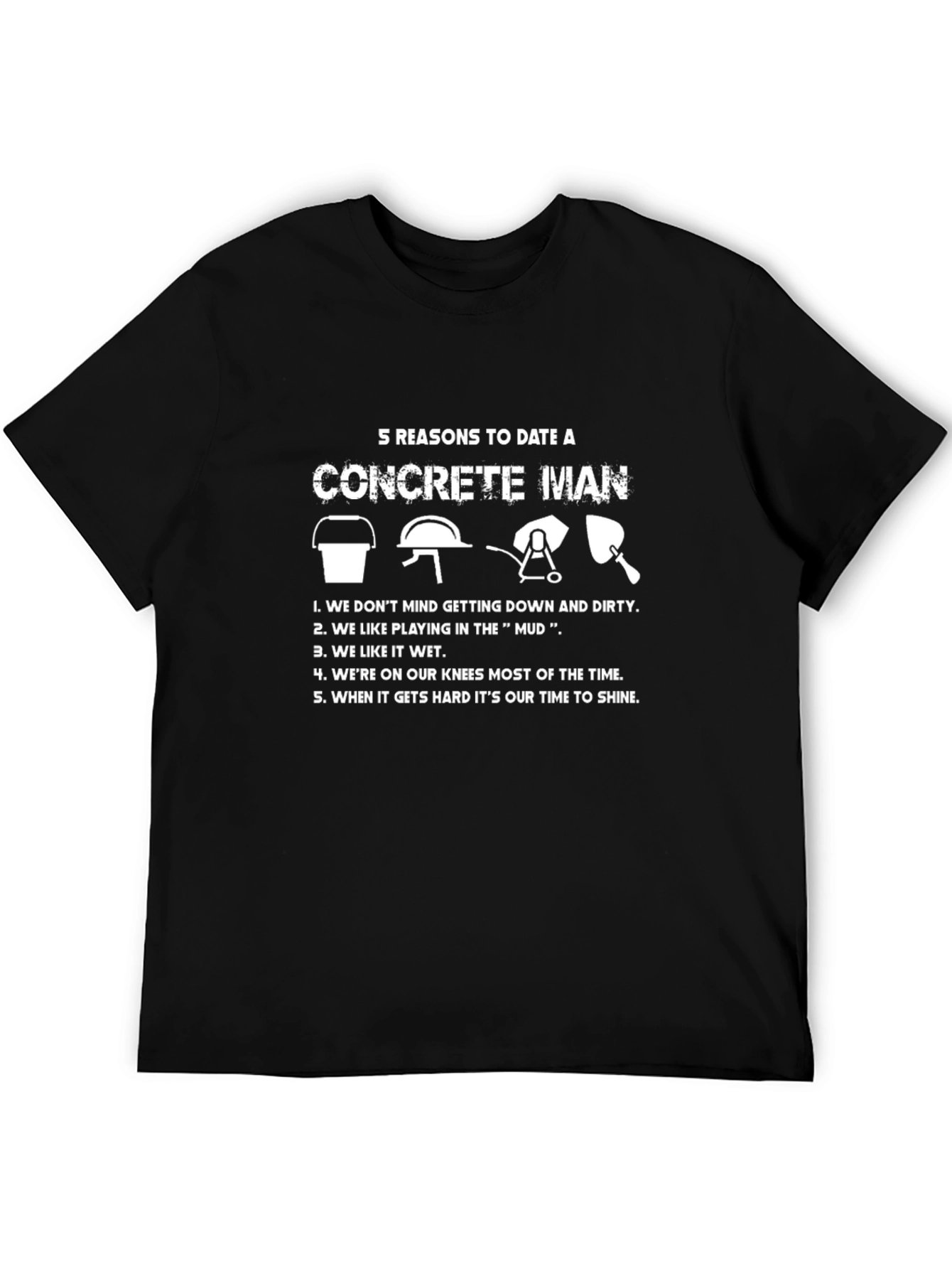 Concrete Man Humor T-Shirt