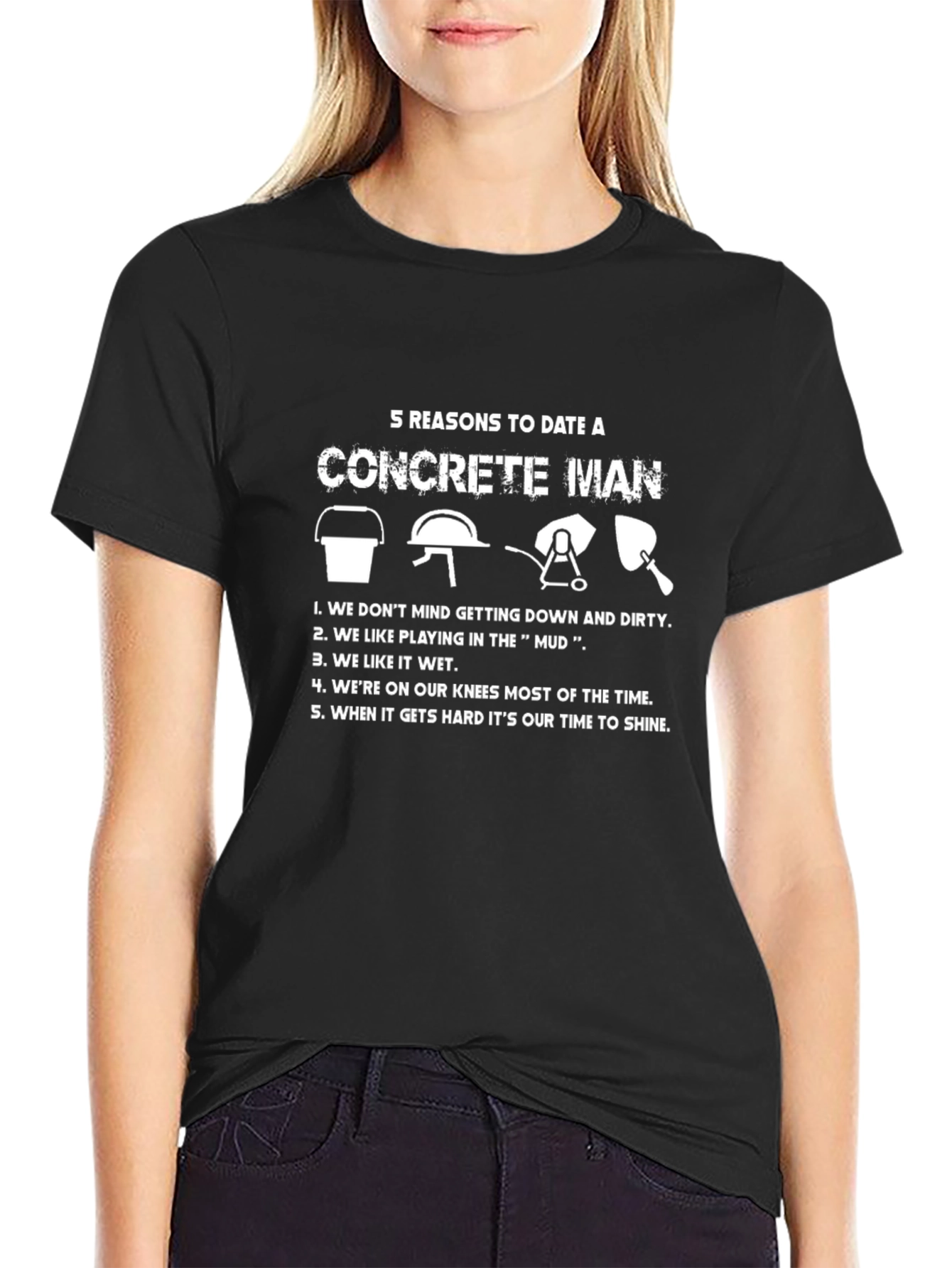 Concrete Man Humor T-Shirt