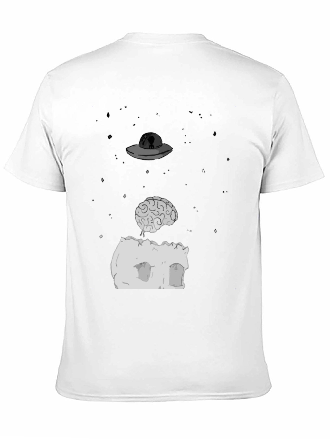 Alien Abduction Brain T-Shirt - Unique Design