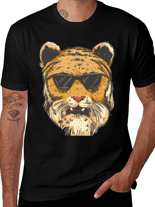 Cool Tiger Graphic Black T-Shirt