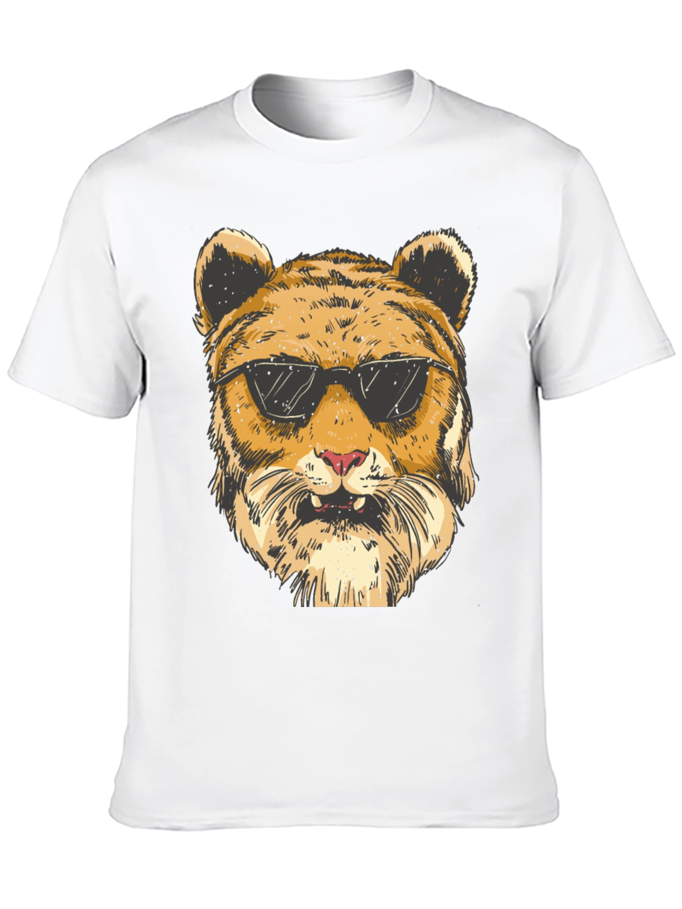 Cool Tiger Graphic Black T-Shirt