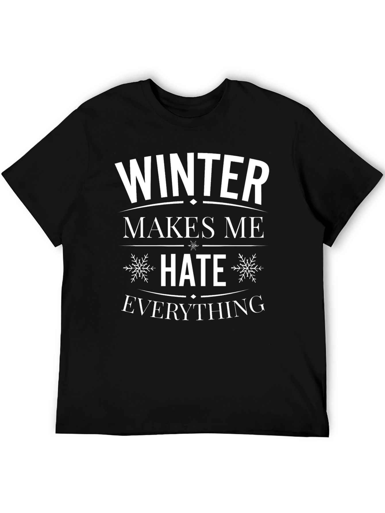 Winter Hater T-Shirt - Black