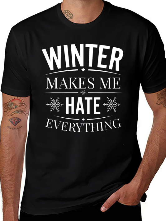 Winter Hater T-Shirt - Black