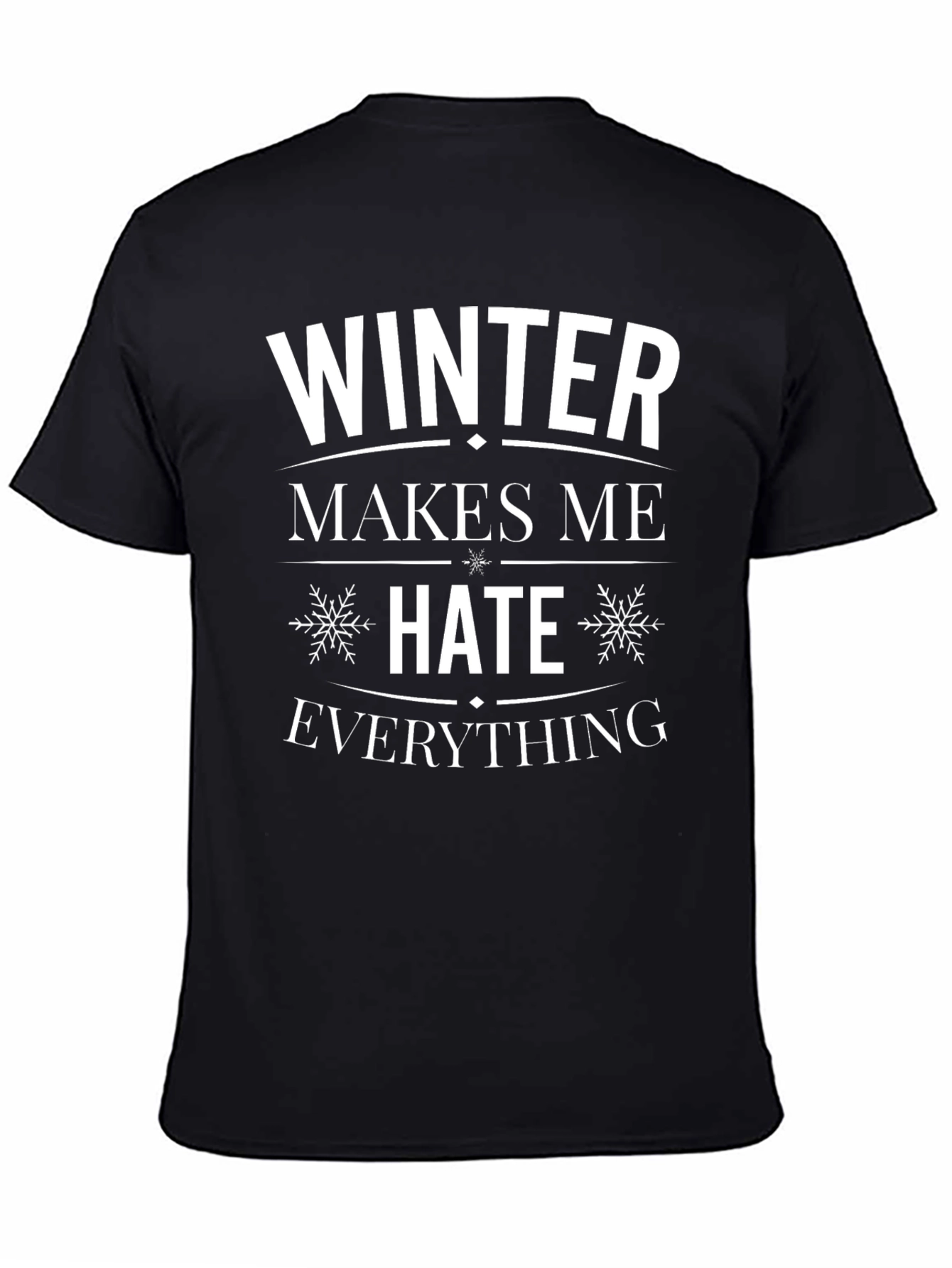 Winter Hater T-Shirt - Black