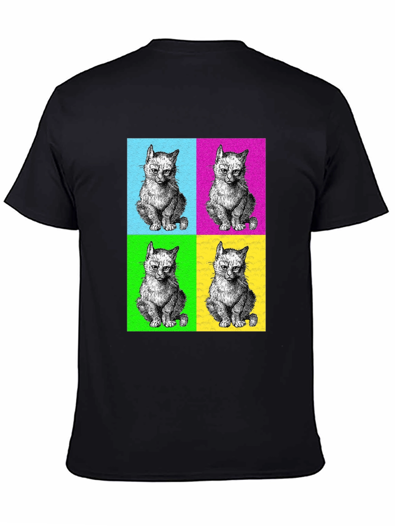 Pop Art Kitten T-Shirt - Cool Graphic Tee