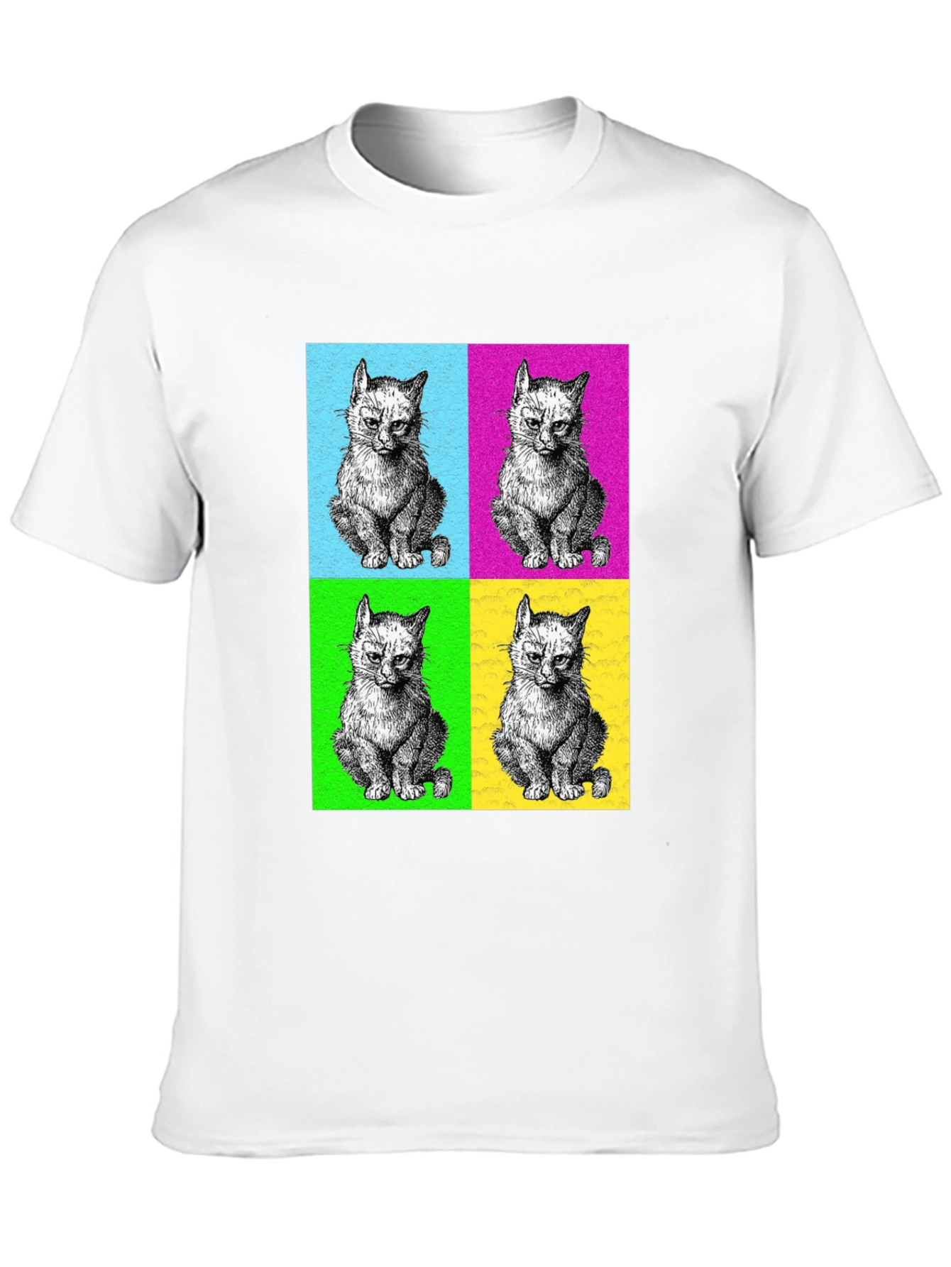 Pop Art Kitten T-Shirt - Cool Graphic Tee
