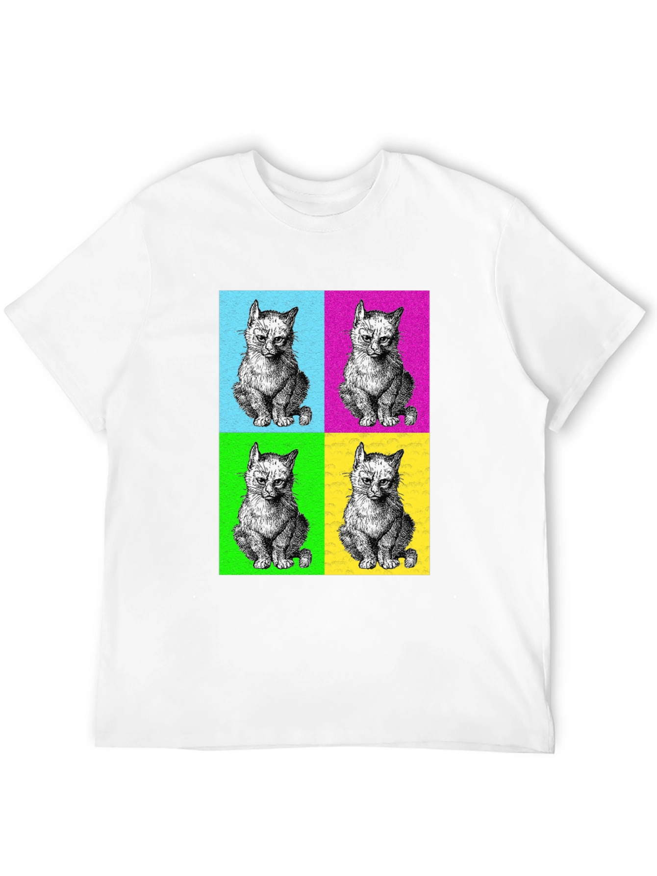 Pop Art Kitten T-Shirt - Cool Graphic Tee