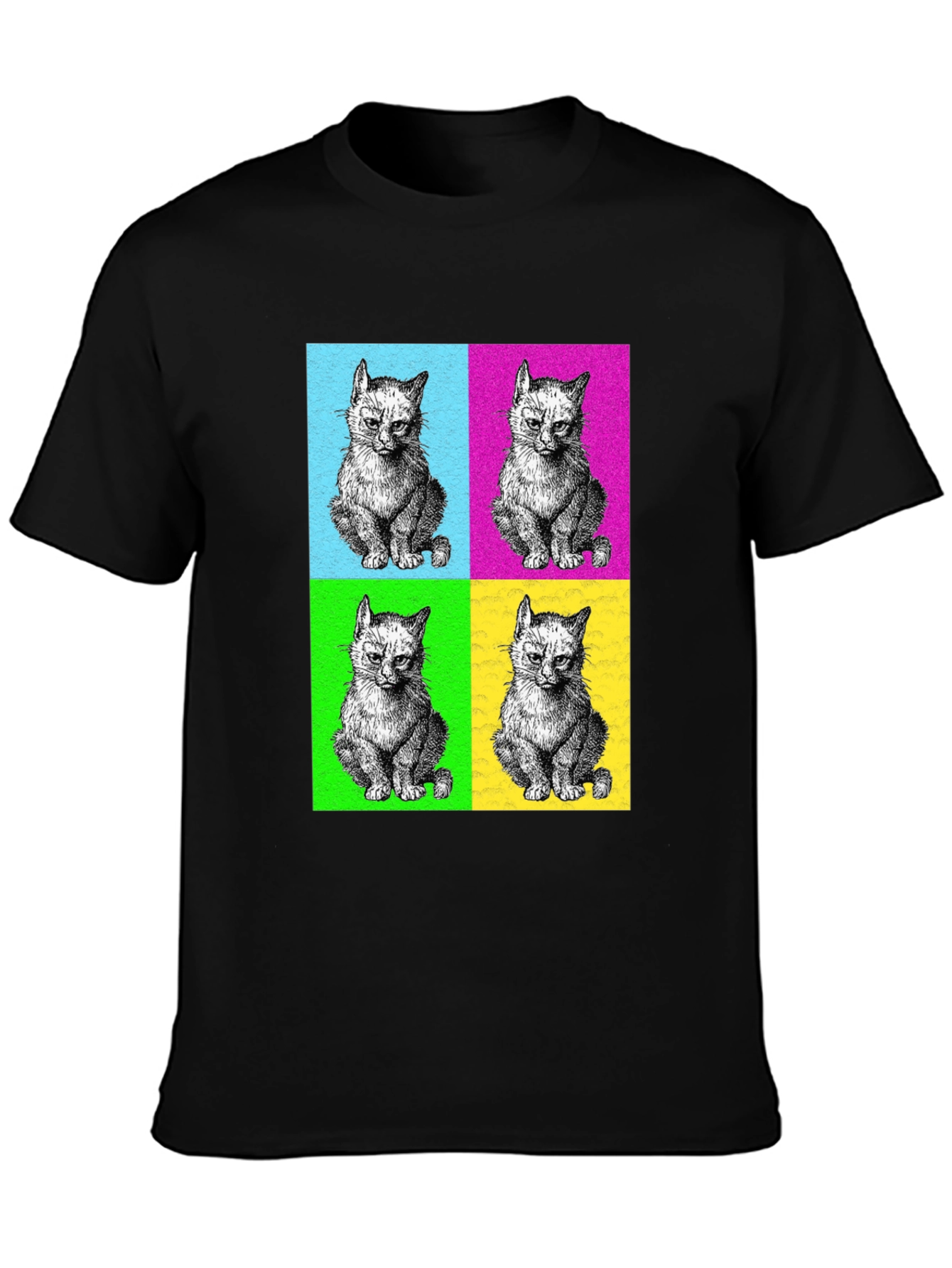 Pop Art Kitten T-Shirt - Cool Graphic Tee